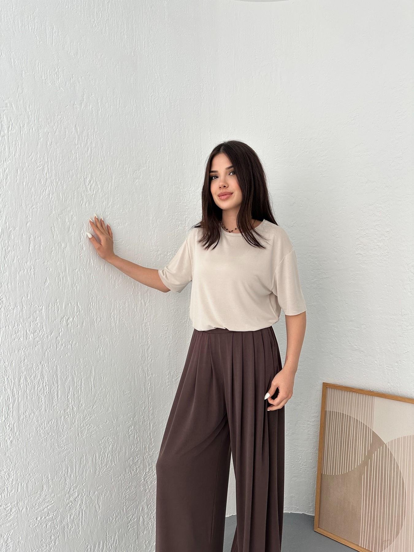 Eteği Oval Oversize Tişört Taş