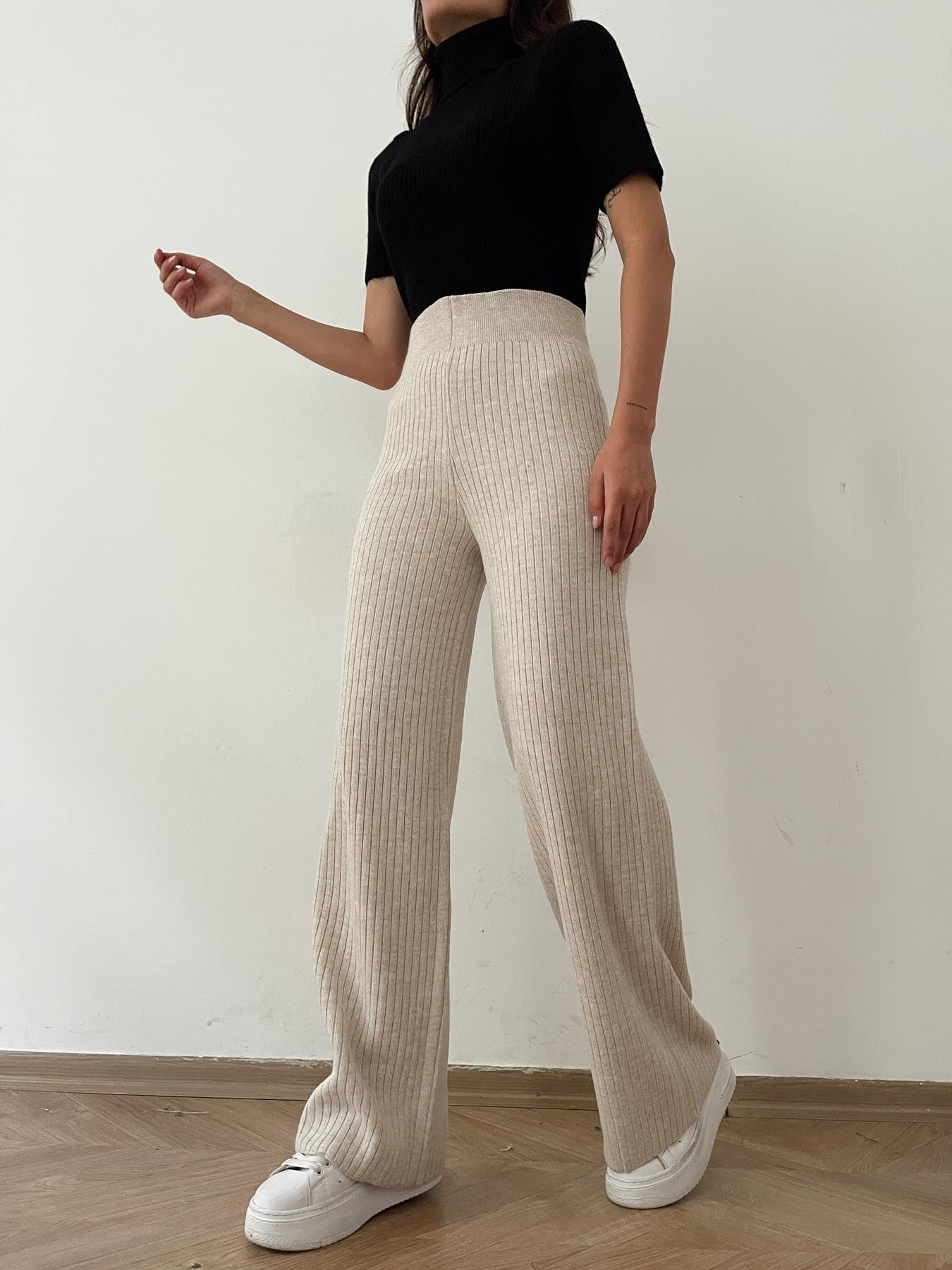 Fitilli Triko Pantolon TAŞ