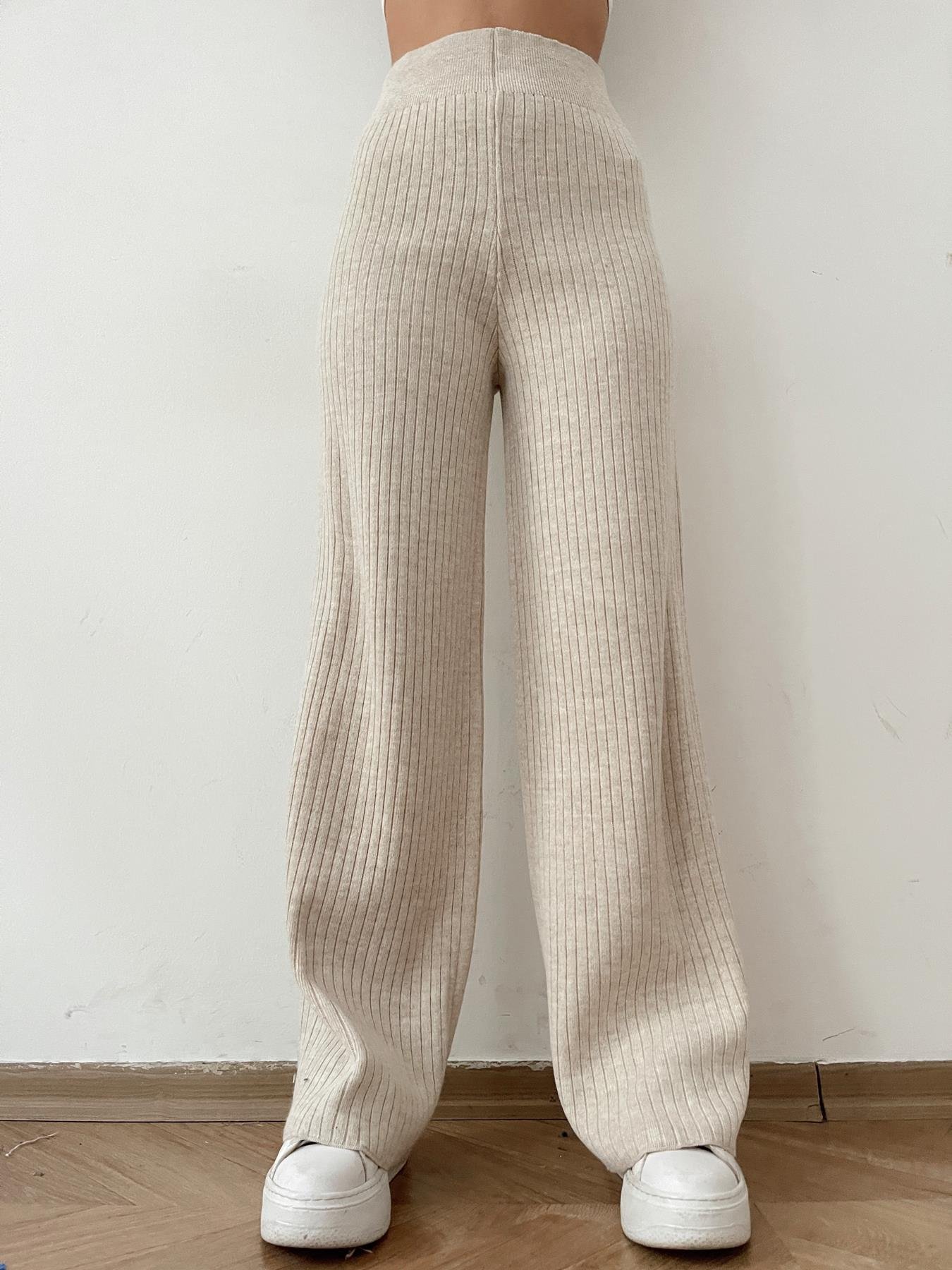 Fitilli Triko Pantolon TAŞ