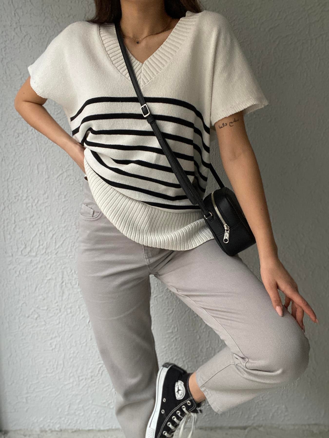 Gabardin Mom Fıt Pantolon GRİ