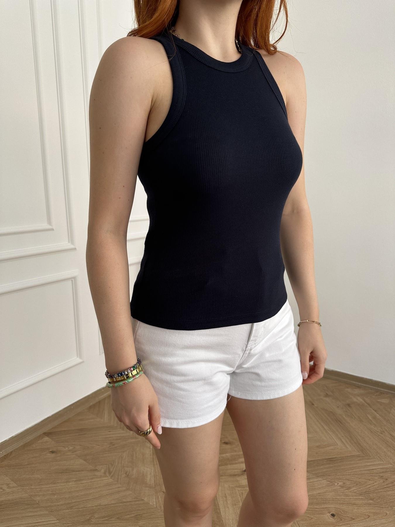 Geniş Biyeli Atlet Lacivert