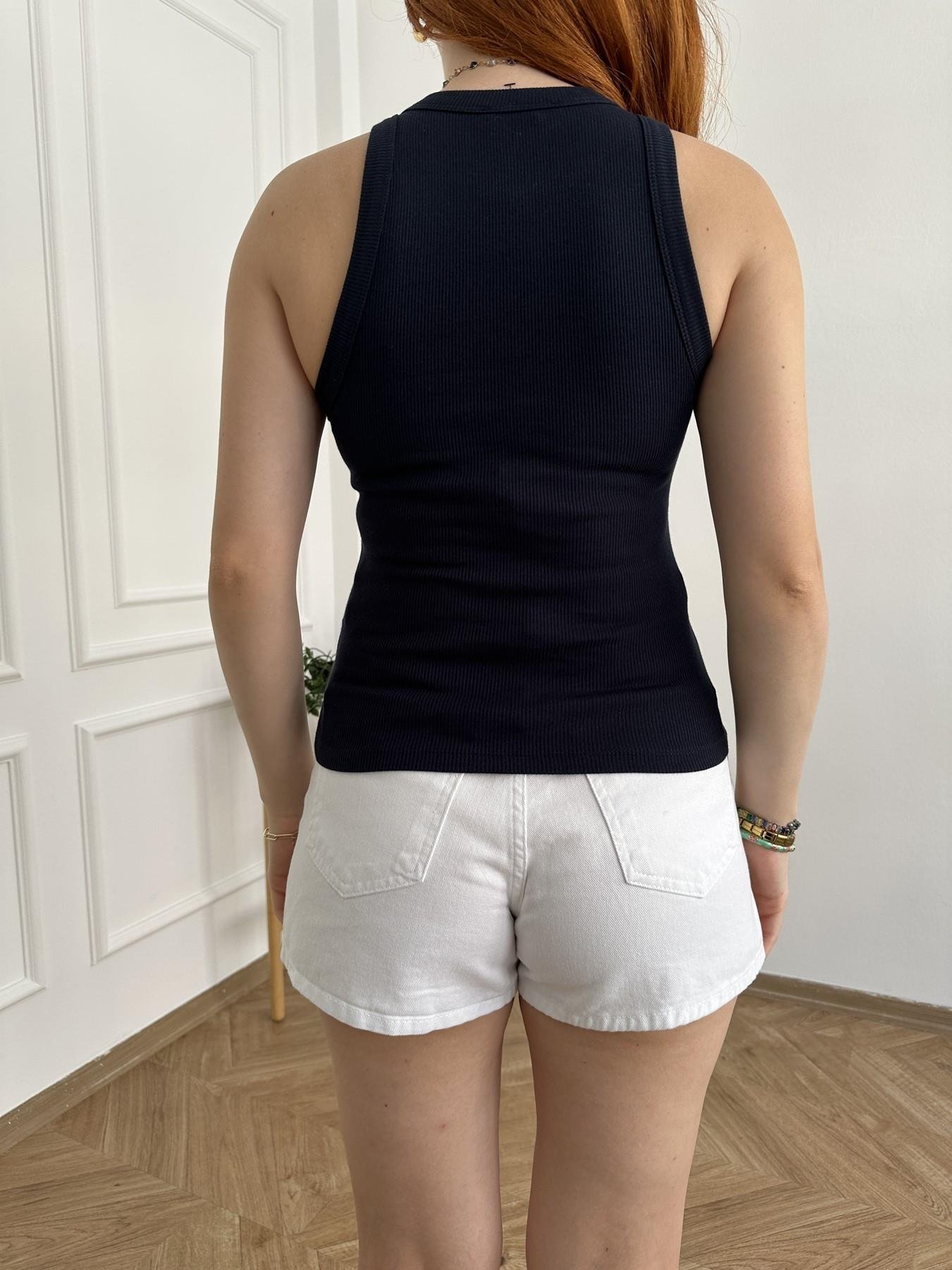 Geniş Biyeli Atlet Lacivert