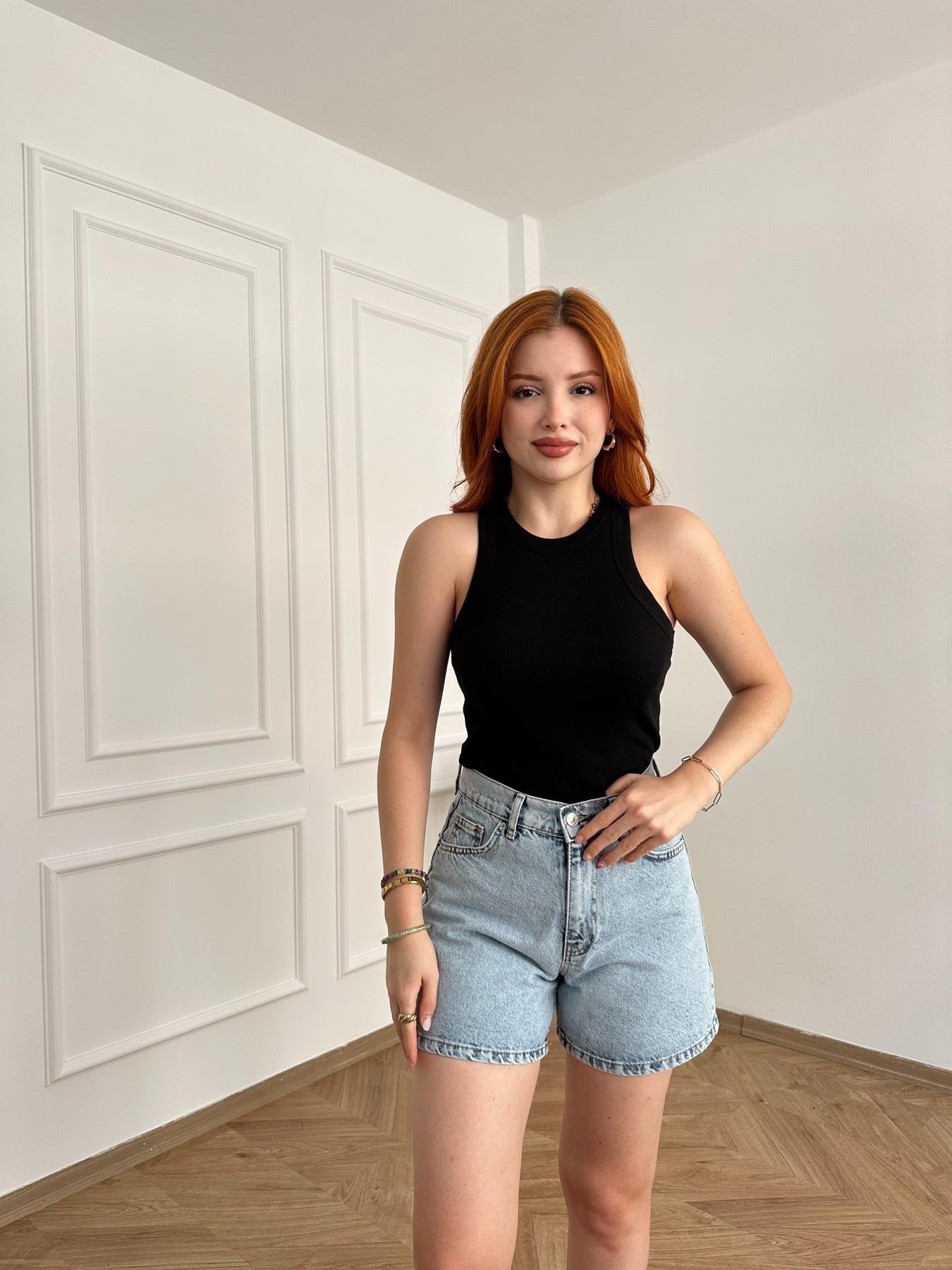 Geniş Biyeli Atlet Siyah