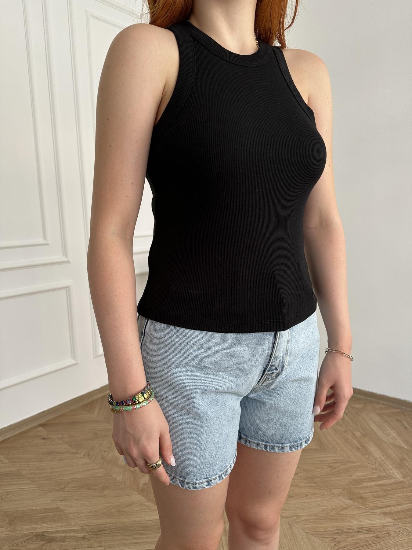 Geniş Biyeli Atlet Siyah