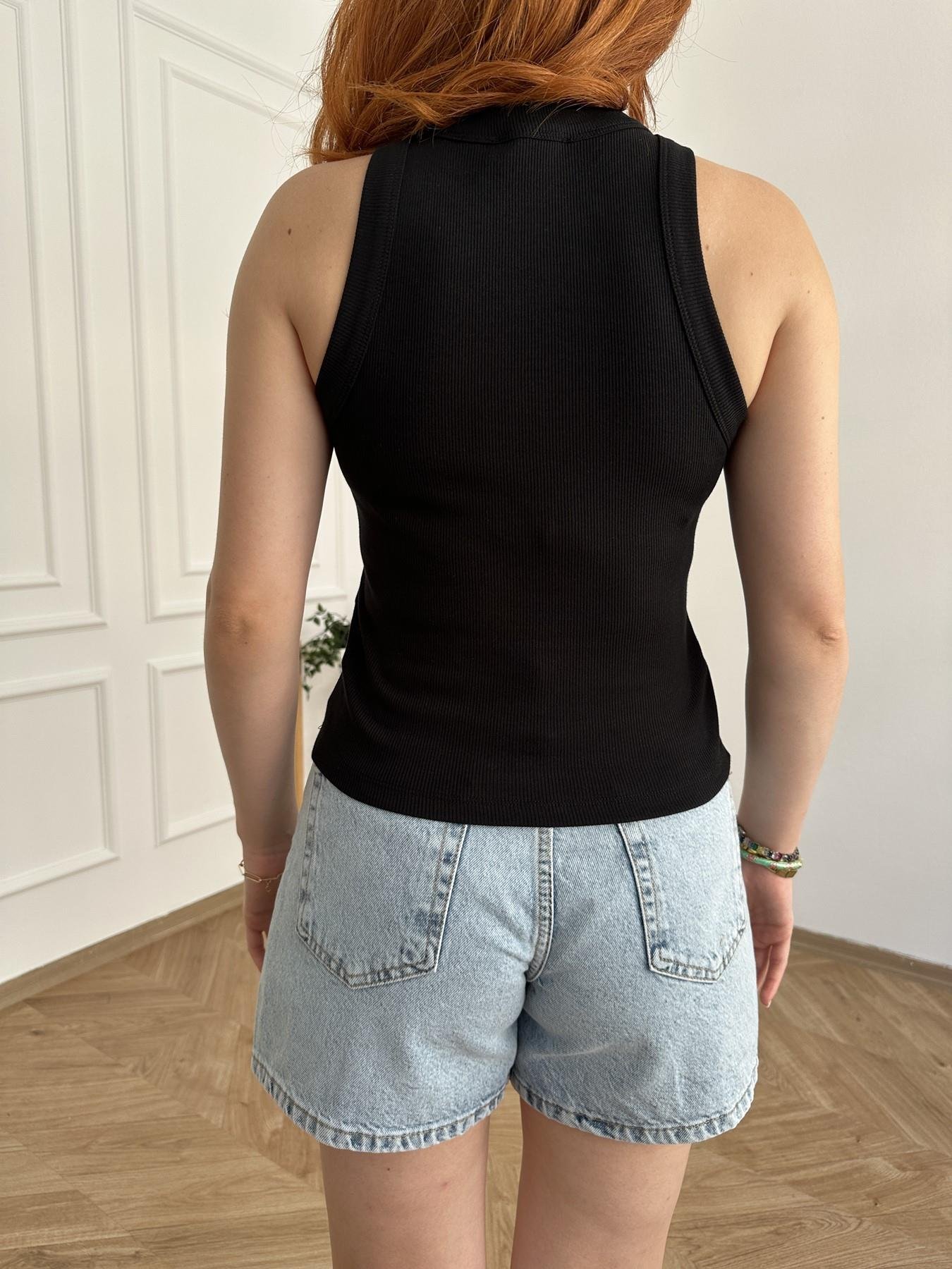 Geniş Biyeli Atlet Siyah