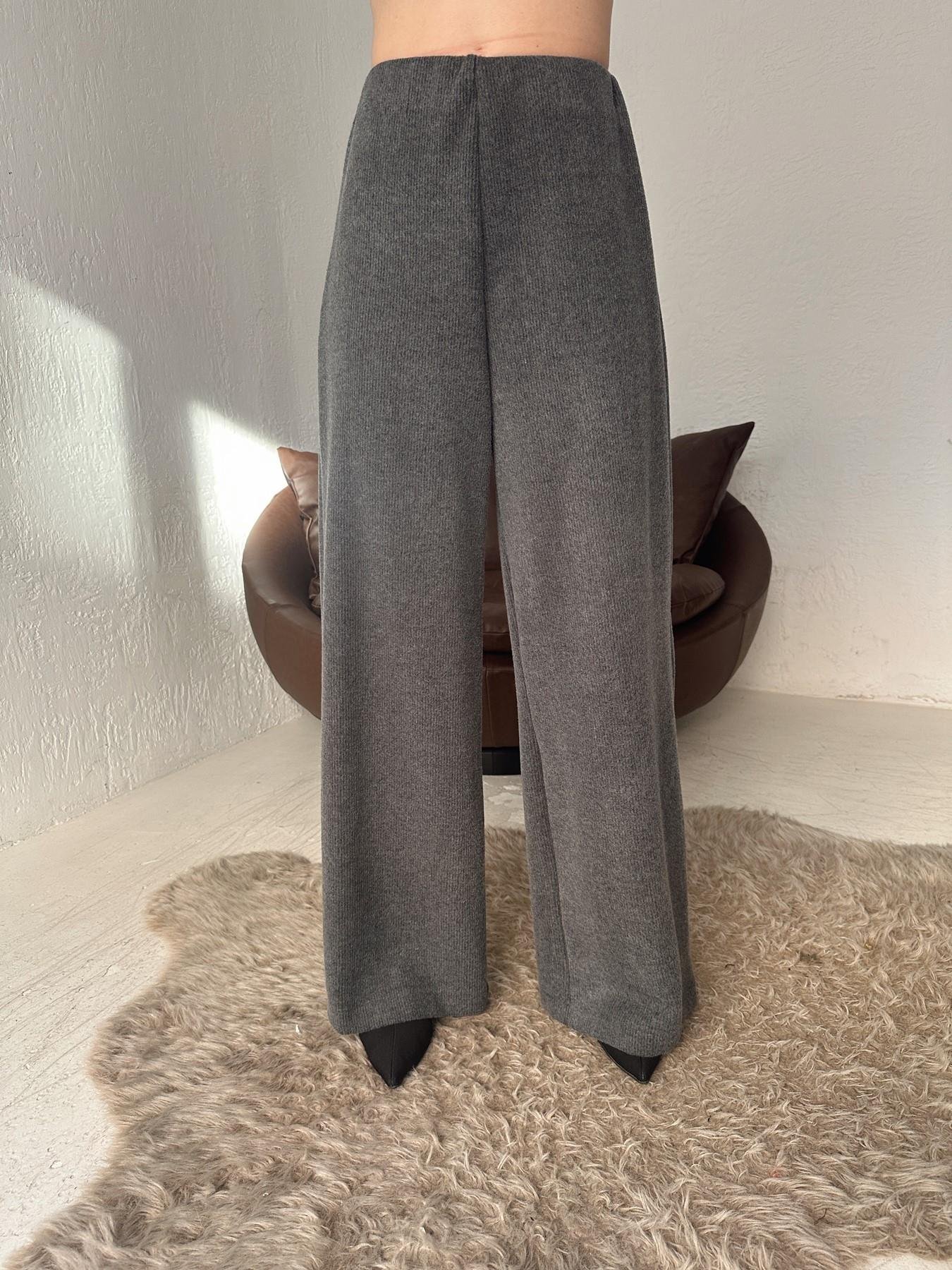 Geniş Paça Fitilli Pantolon ANTRASİT MELANJ