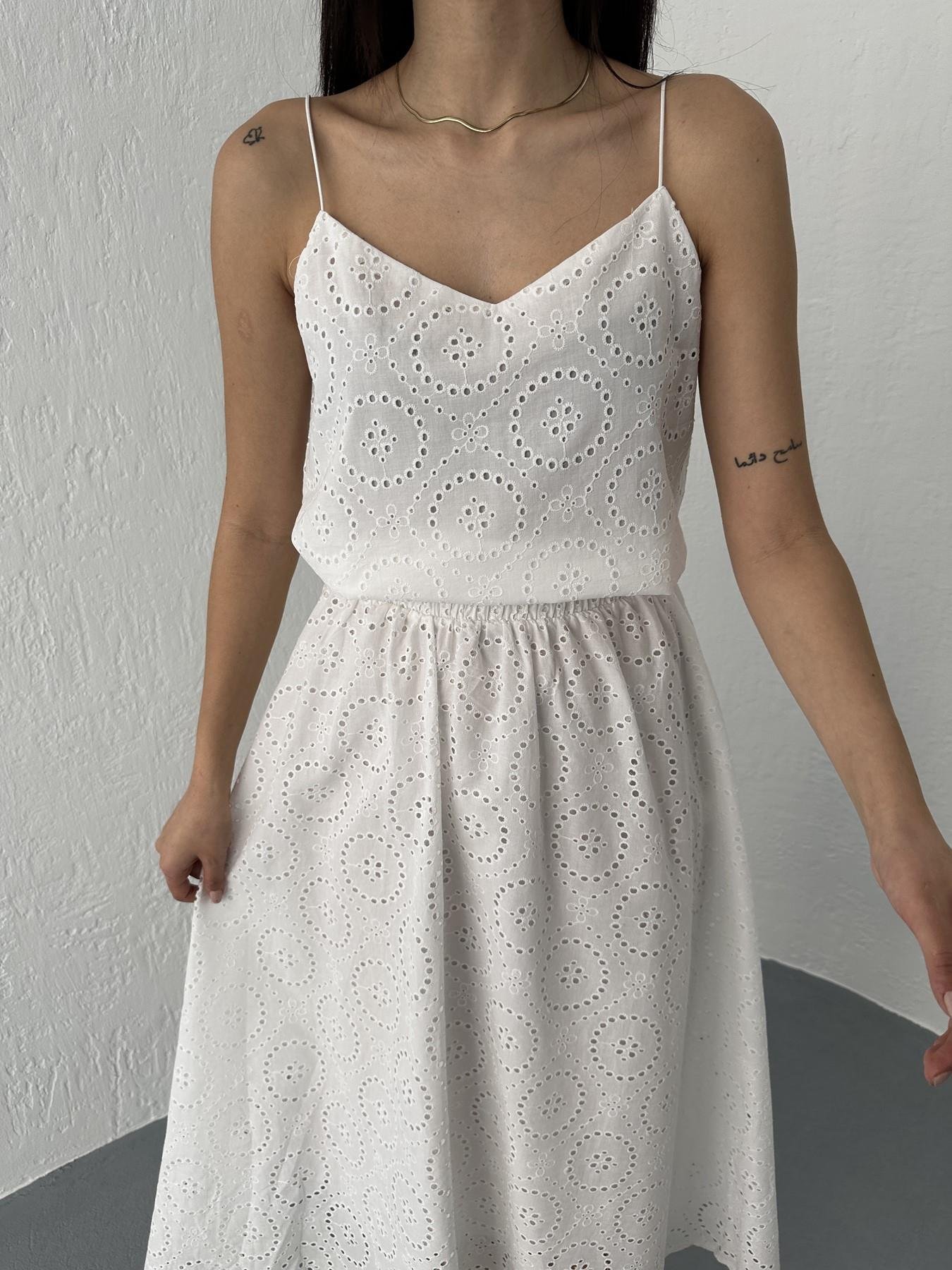 İp Askılı Güpür Bluz Beyaz