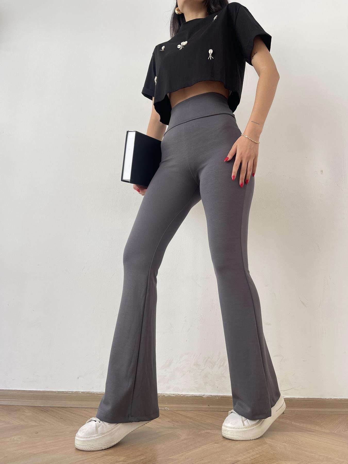 İspanyol Paça Tayt ANTRASİT