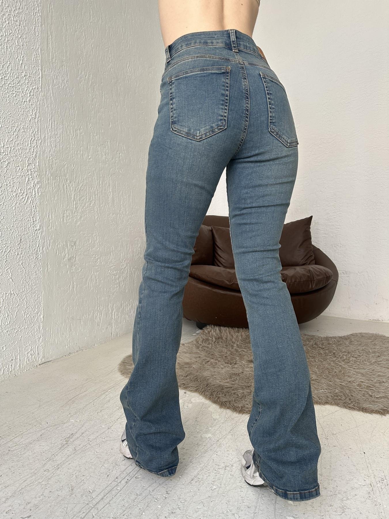 İspanyol Skinny Jean 62 ORTA MAVİ TİNTLİ