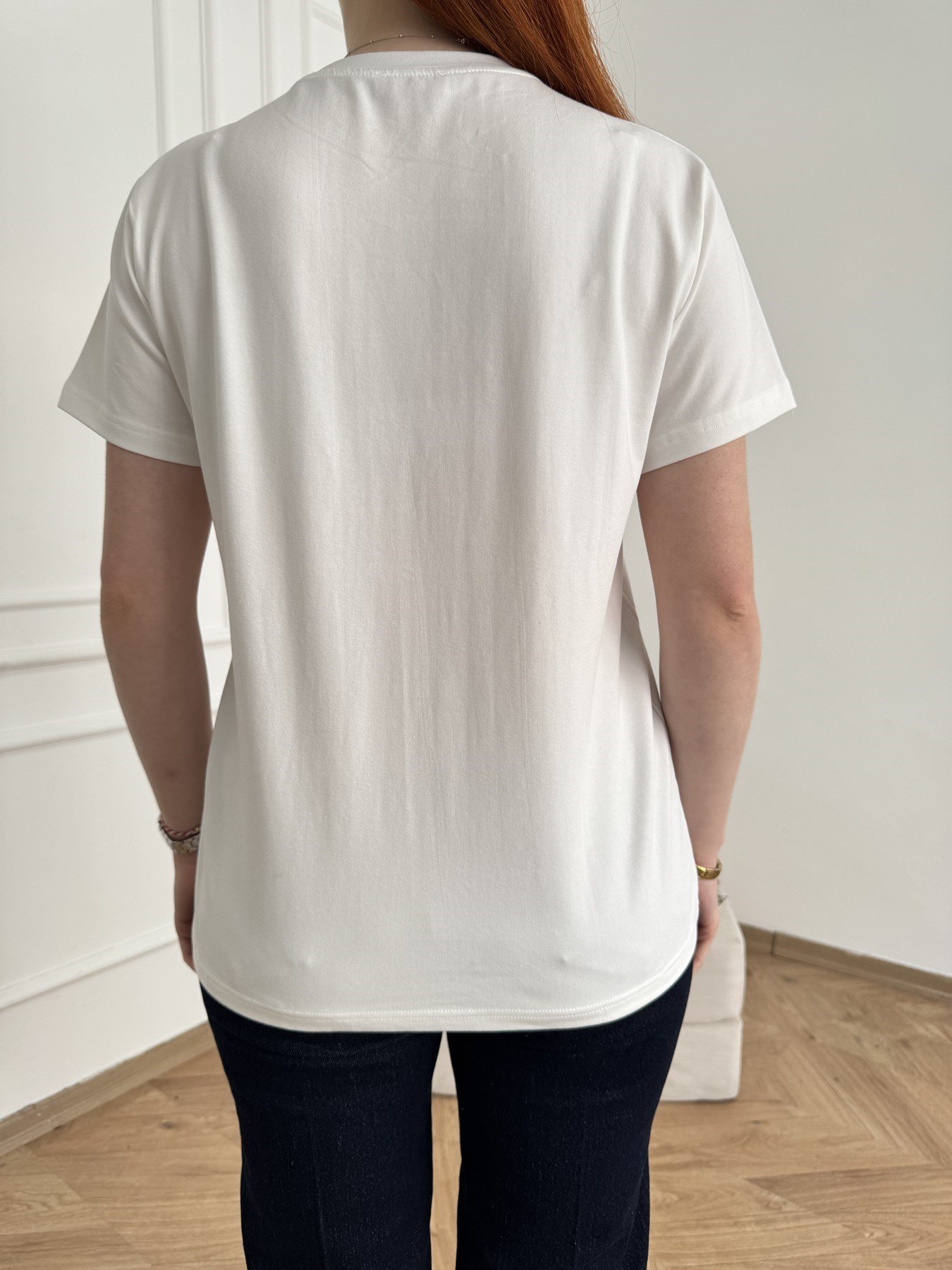Joir A La Fois Nakışlı T-shirt Ekru-kahve