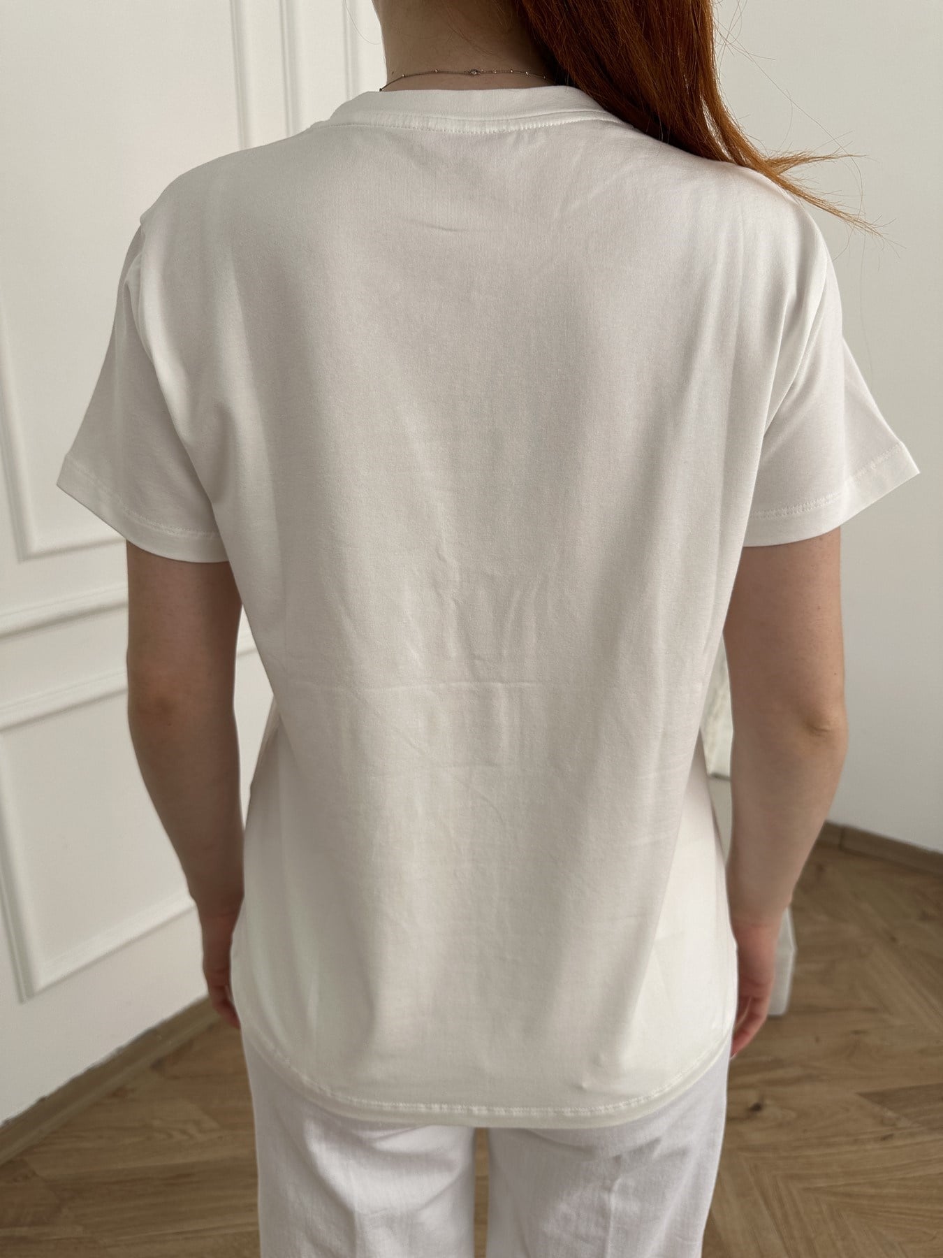 Joir A La Fois Nakışlı T-shirt Ekru-kırmızı