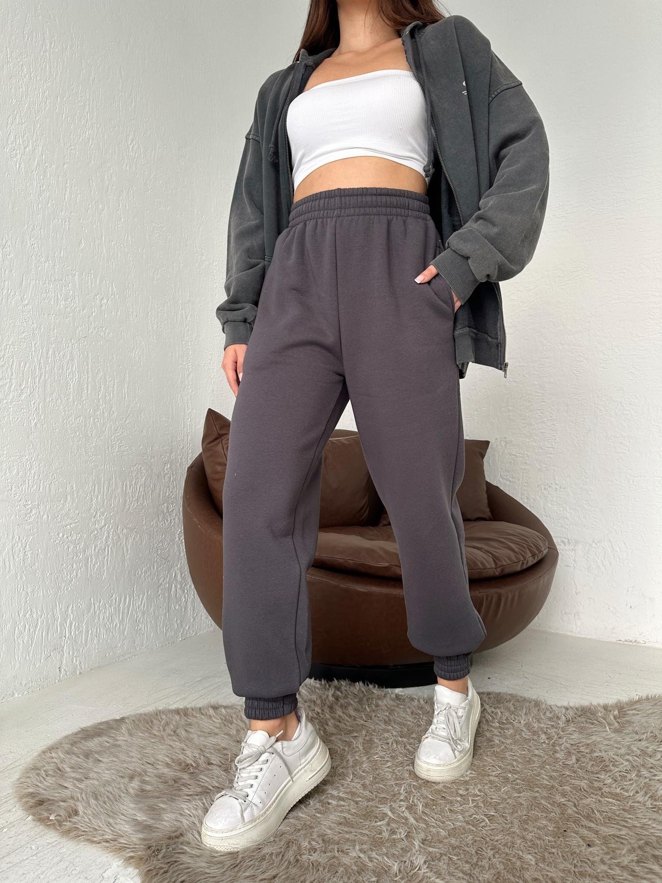 Kalın Paça 3 İplik Eşofman Altı ANTRASİT