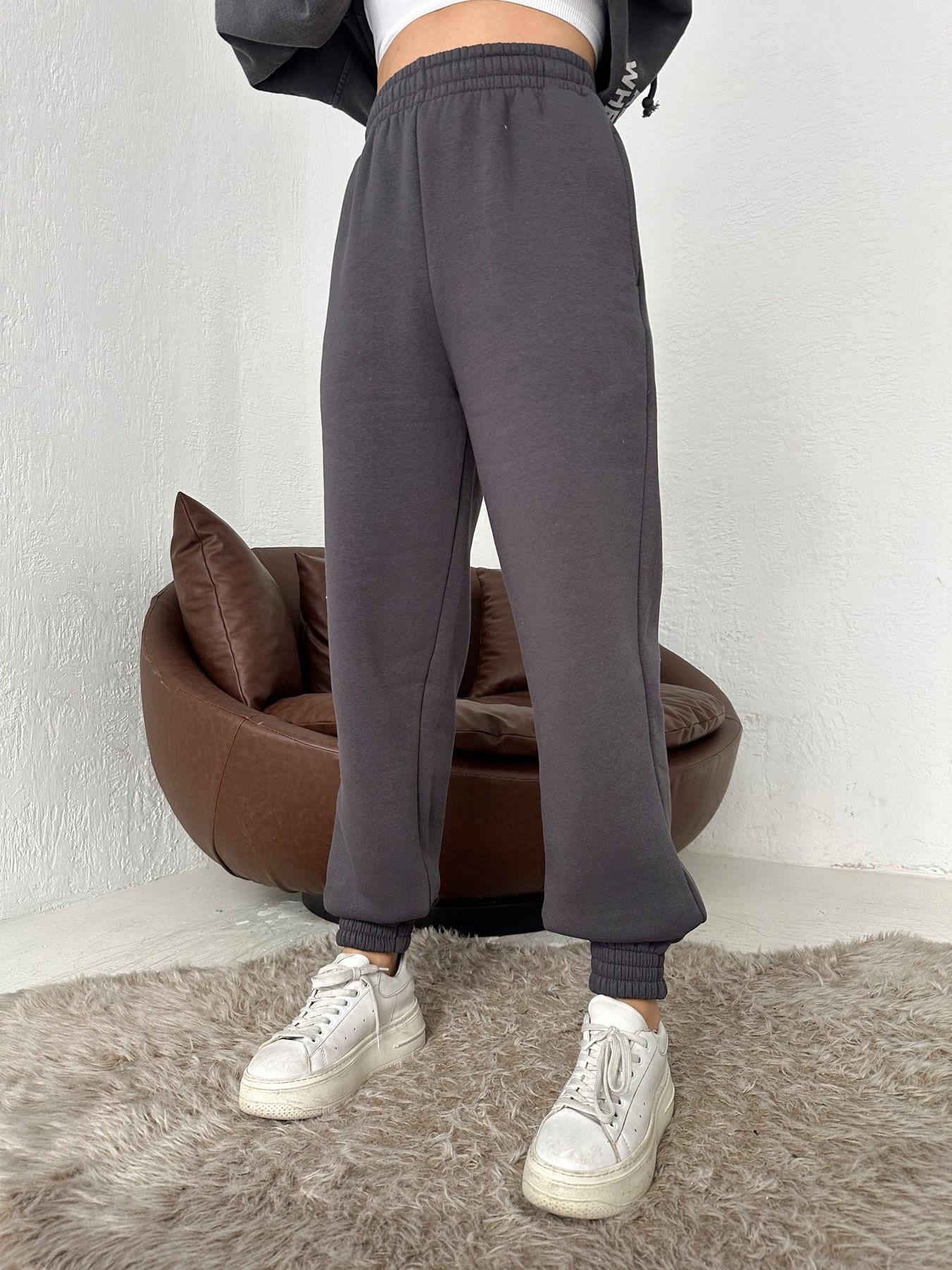 Kalın Paça 3 İplik Eşofman Altı ANTRASİT