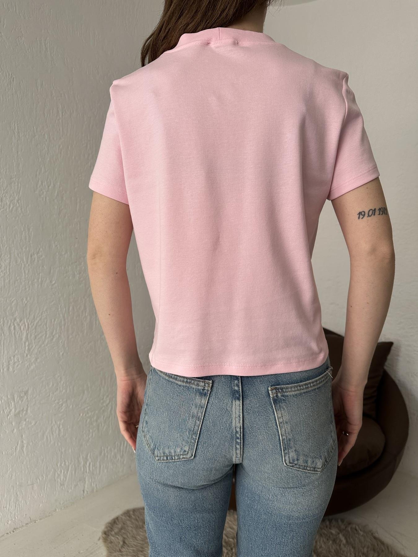 Kalp Nakışlı Tişört AÇIK PEMBE