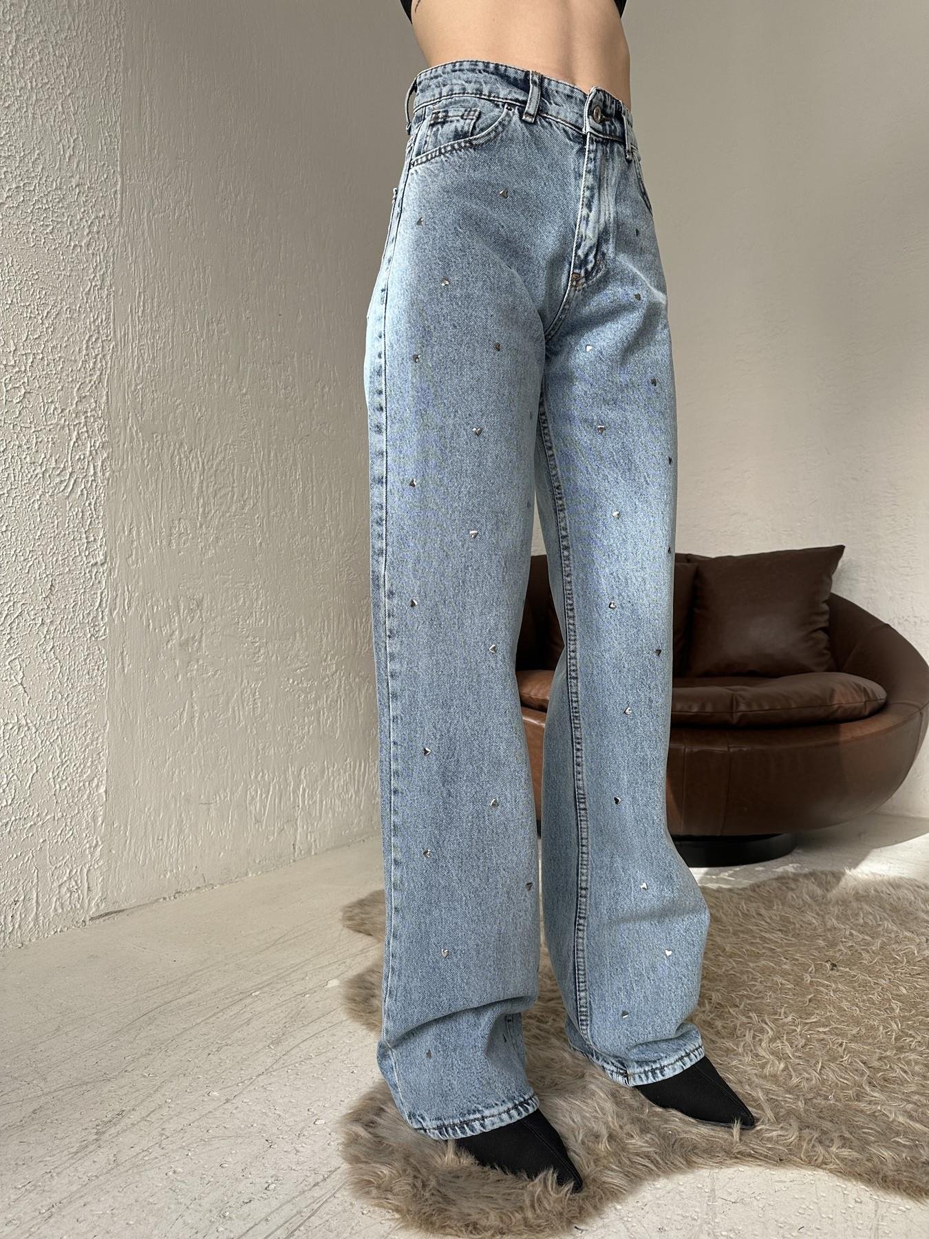 Kalp Taşlı Jean MAVİ