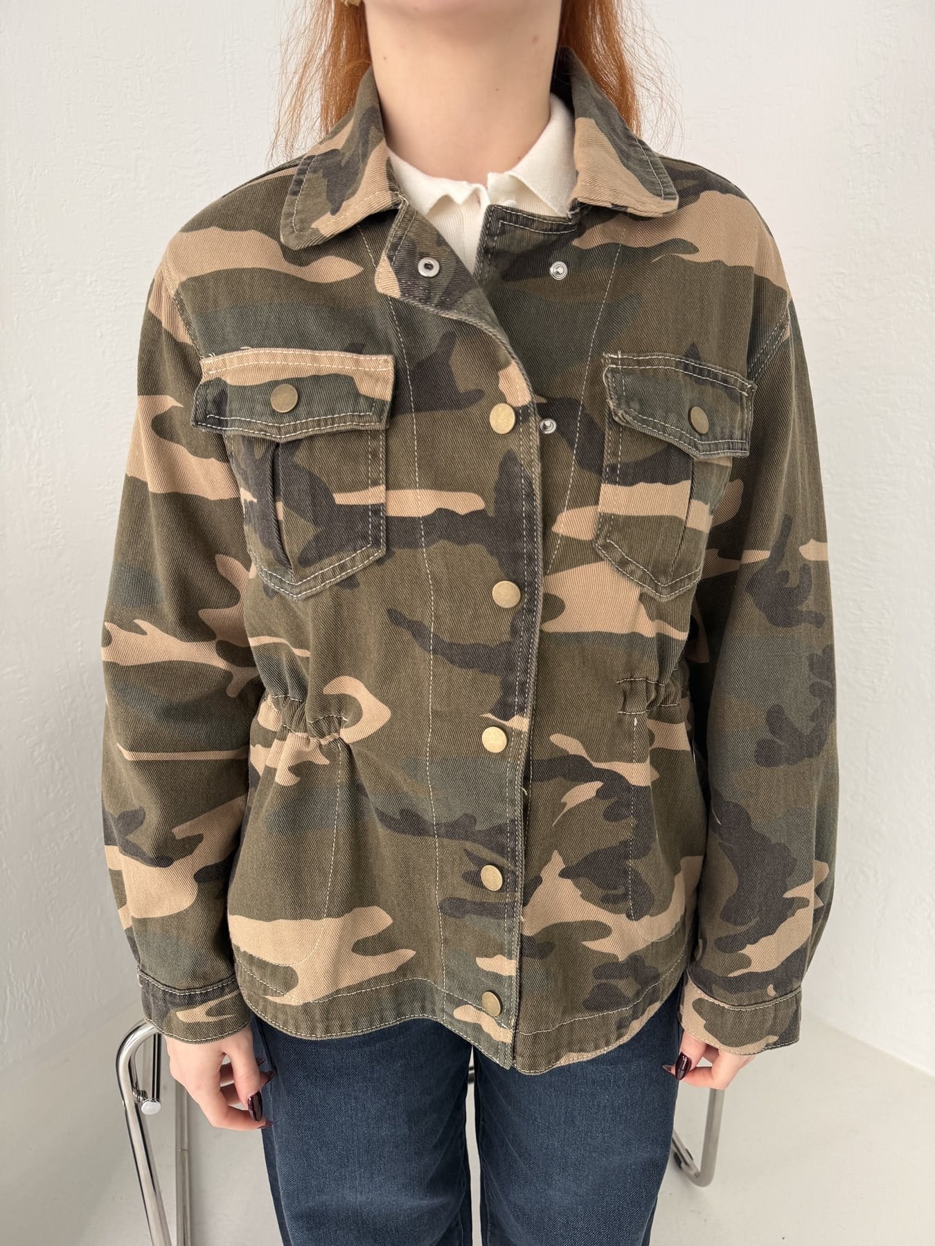 Kamuflaj Desen Gabardin Ceket Kamuflaj