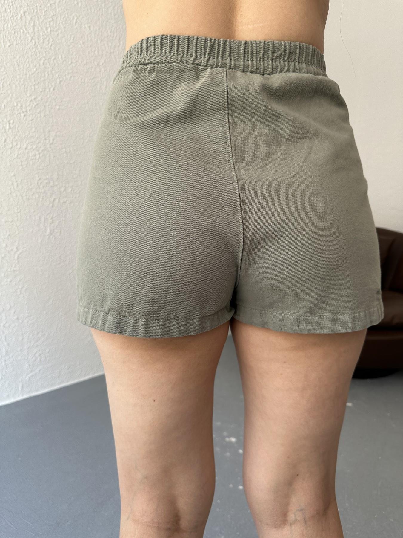 Kapaklı Şort Etek Açık haki