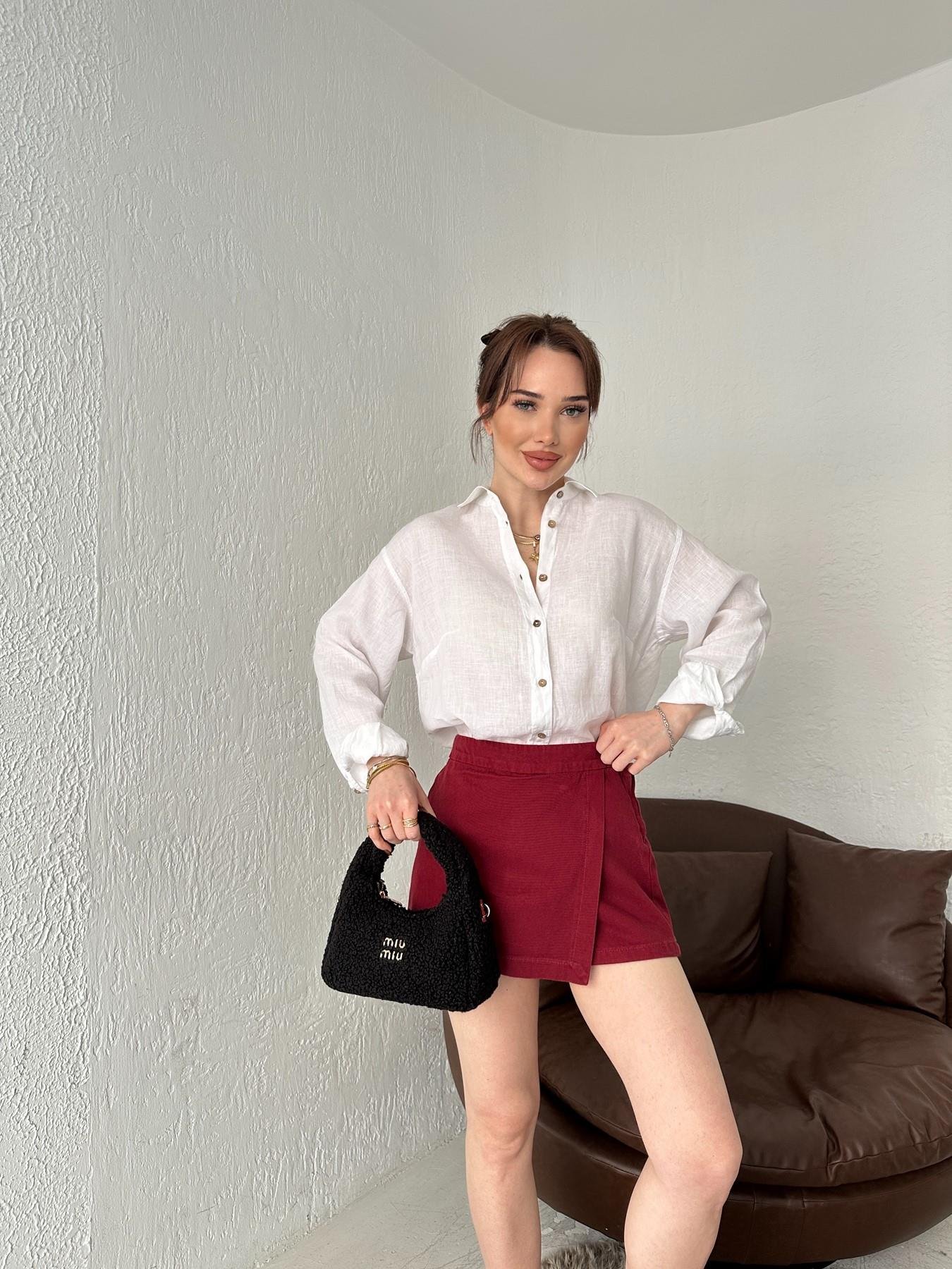 Kapaklı Şort Etek BORDO