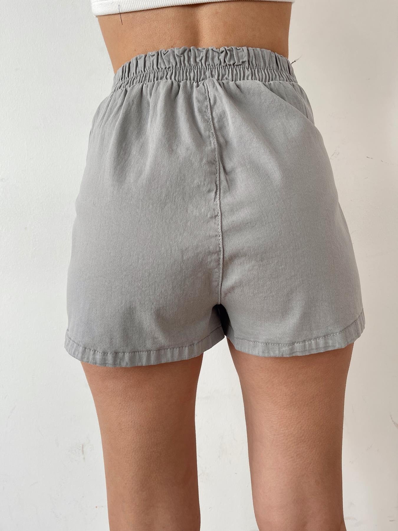 Kapaklı Şort Etek GRİ