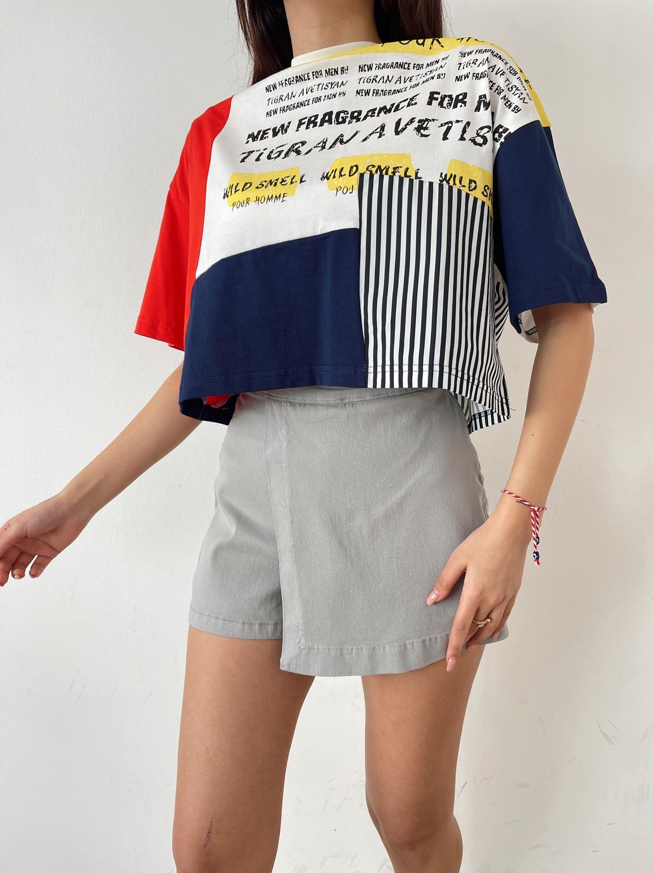 Kapaklı Şort Etek GRİ