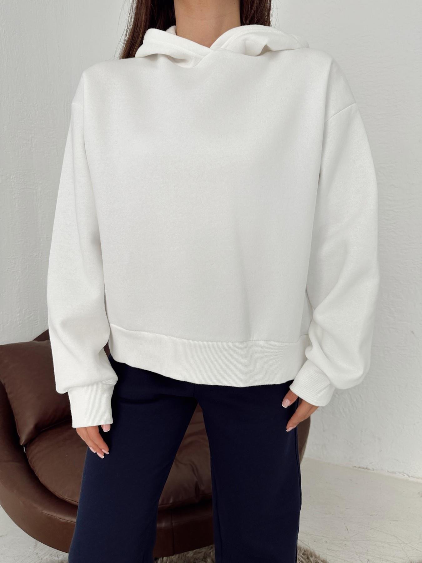 Kapüşonlu  Sweatshirt EKRU
