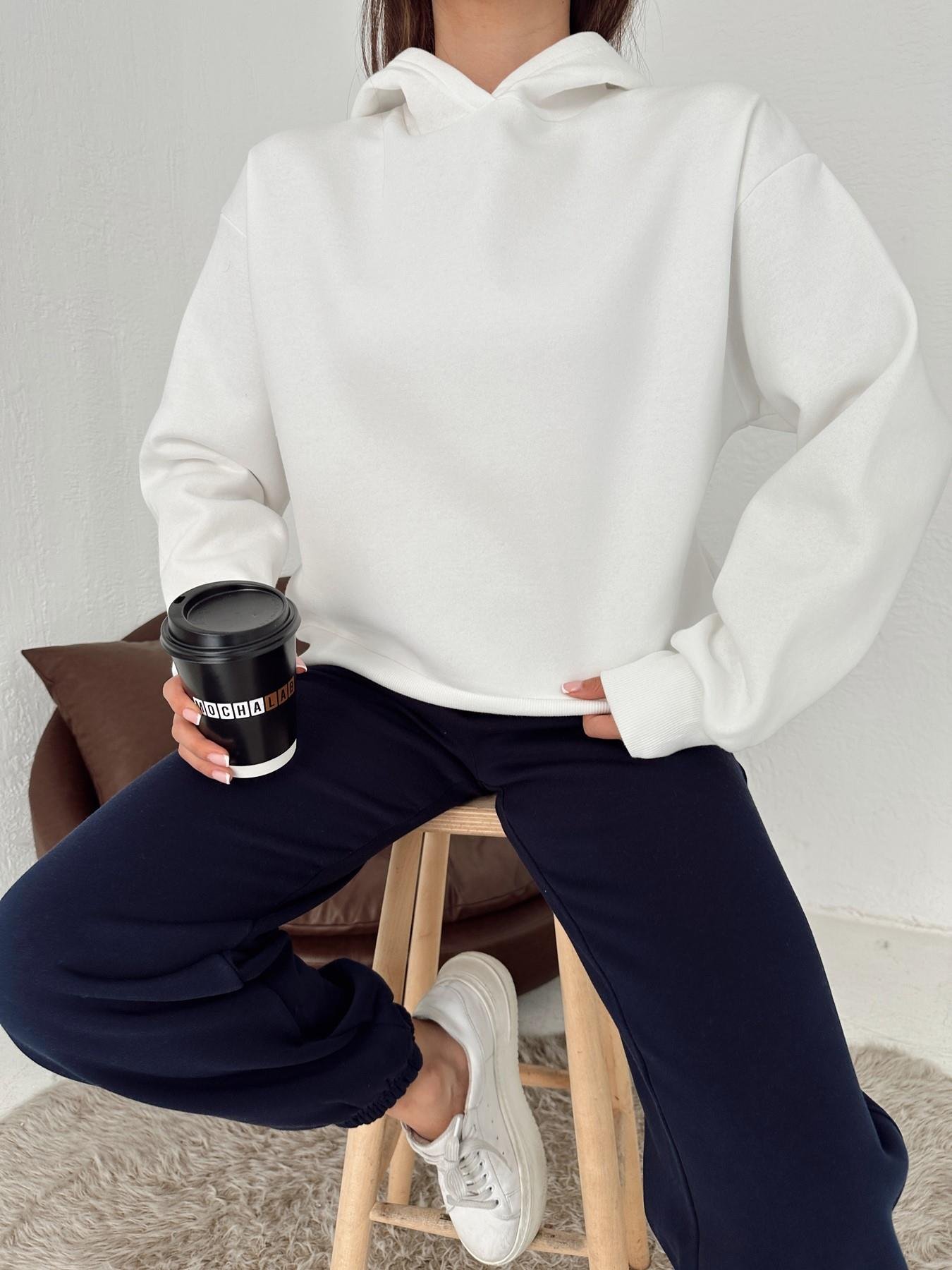 Kapüşonlu  Sweatshirt EKRU