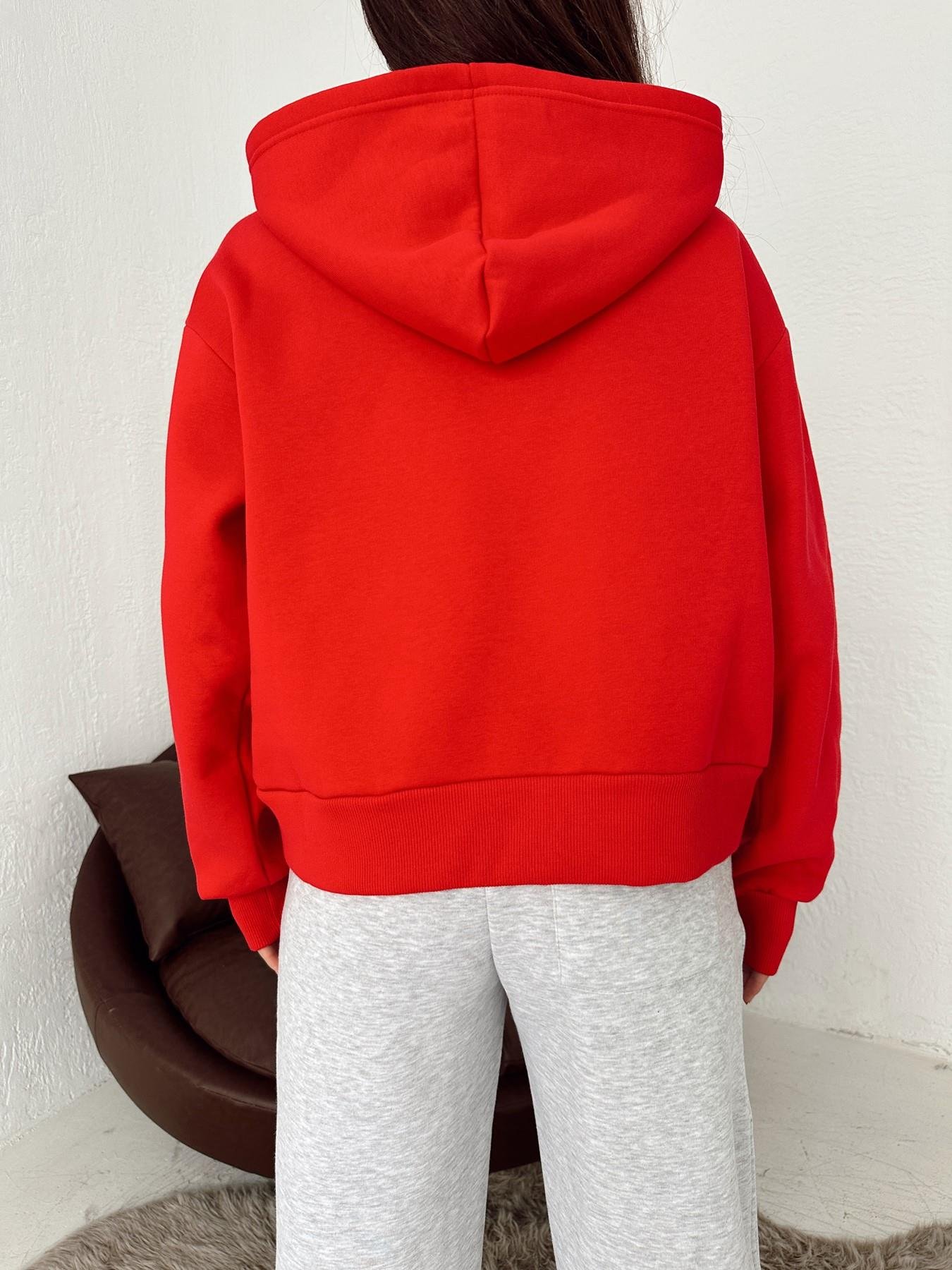 Kapüşonlu  Sweatshirt KIRMIZI