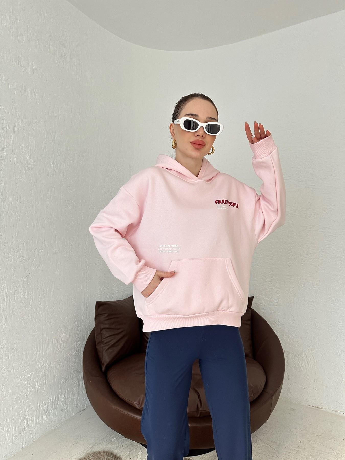 Kapüşonlu Sweatshirt PUDRA
