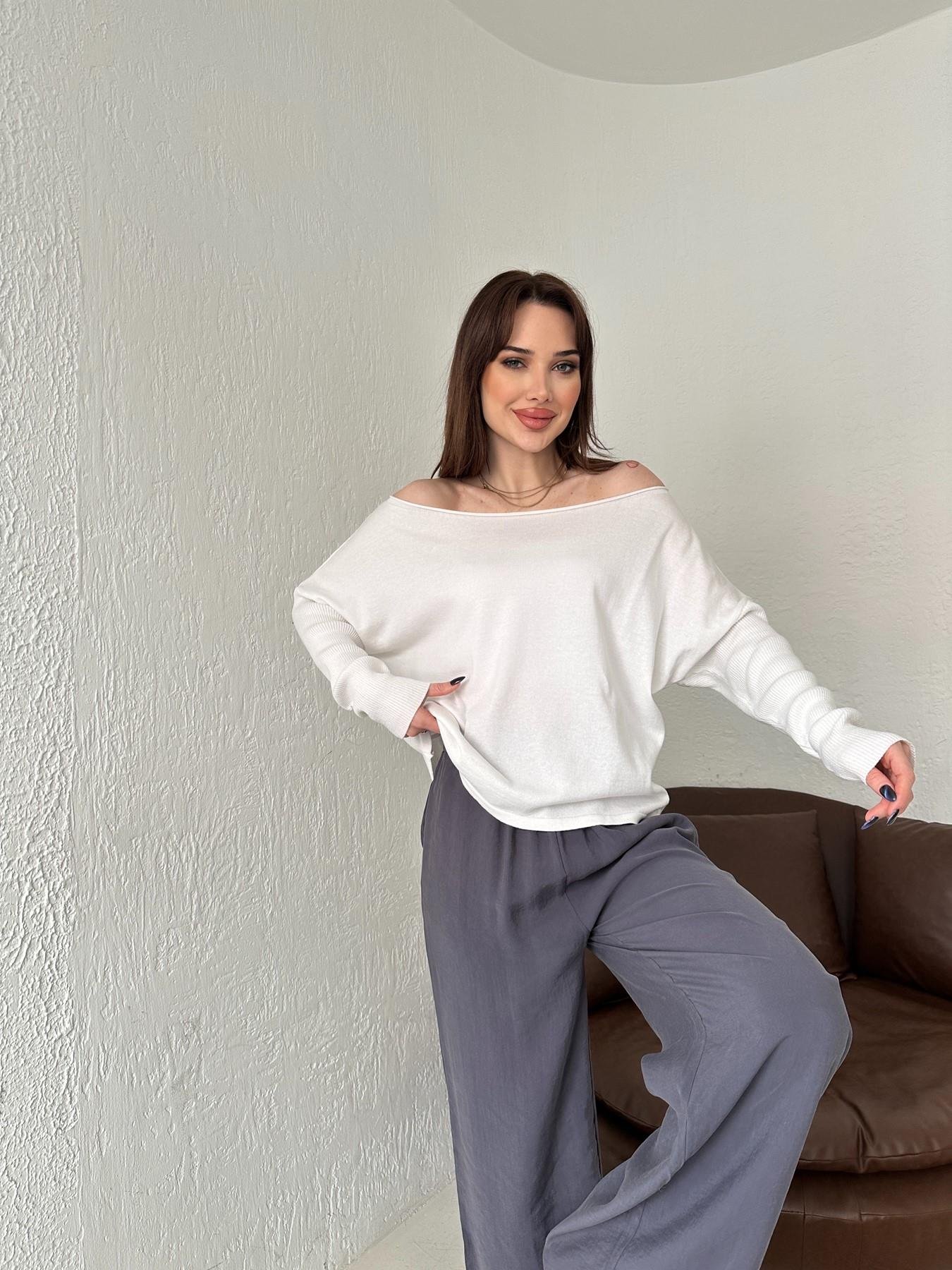 Kayık Yaka Uzun Kollu Triko EKRU