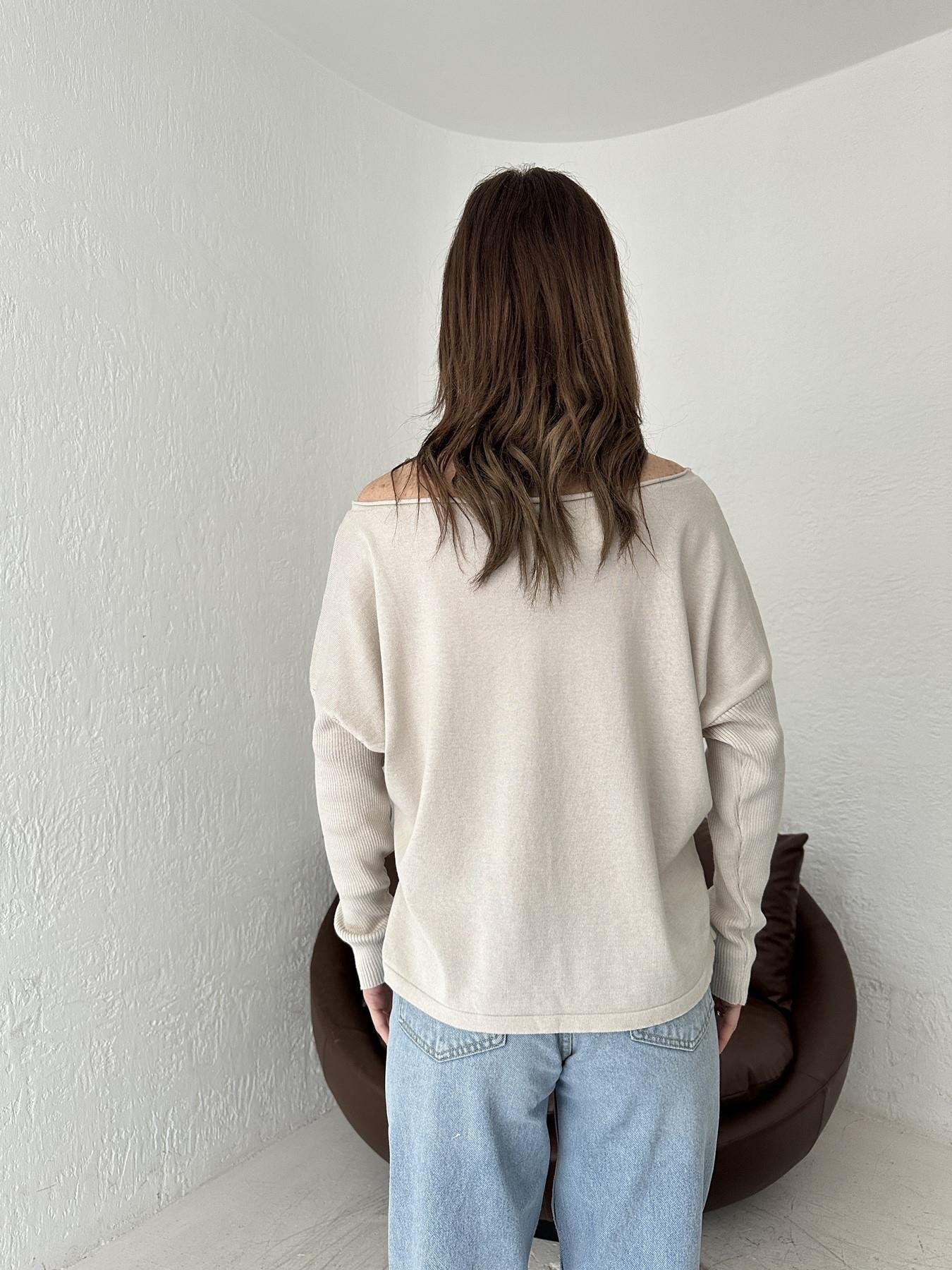 Kayık Yaka Uzun Kollu Triko TAŞ