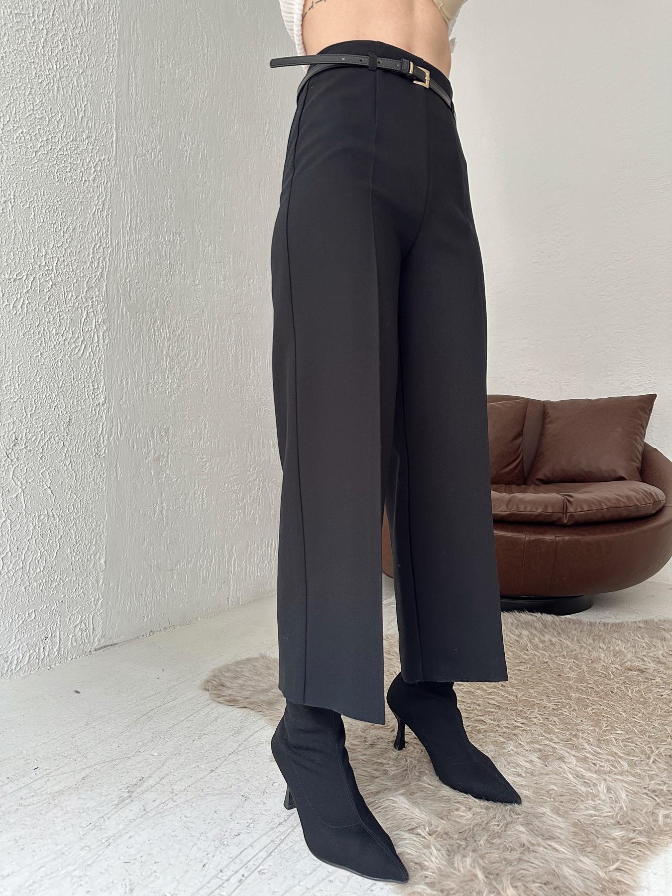 Kemerli Culotte Pantolon SİYAH