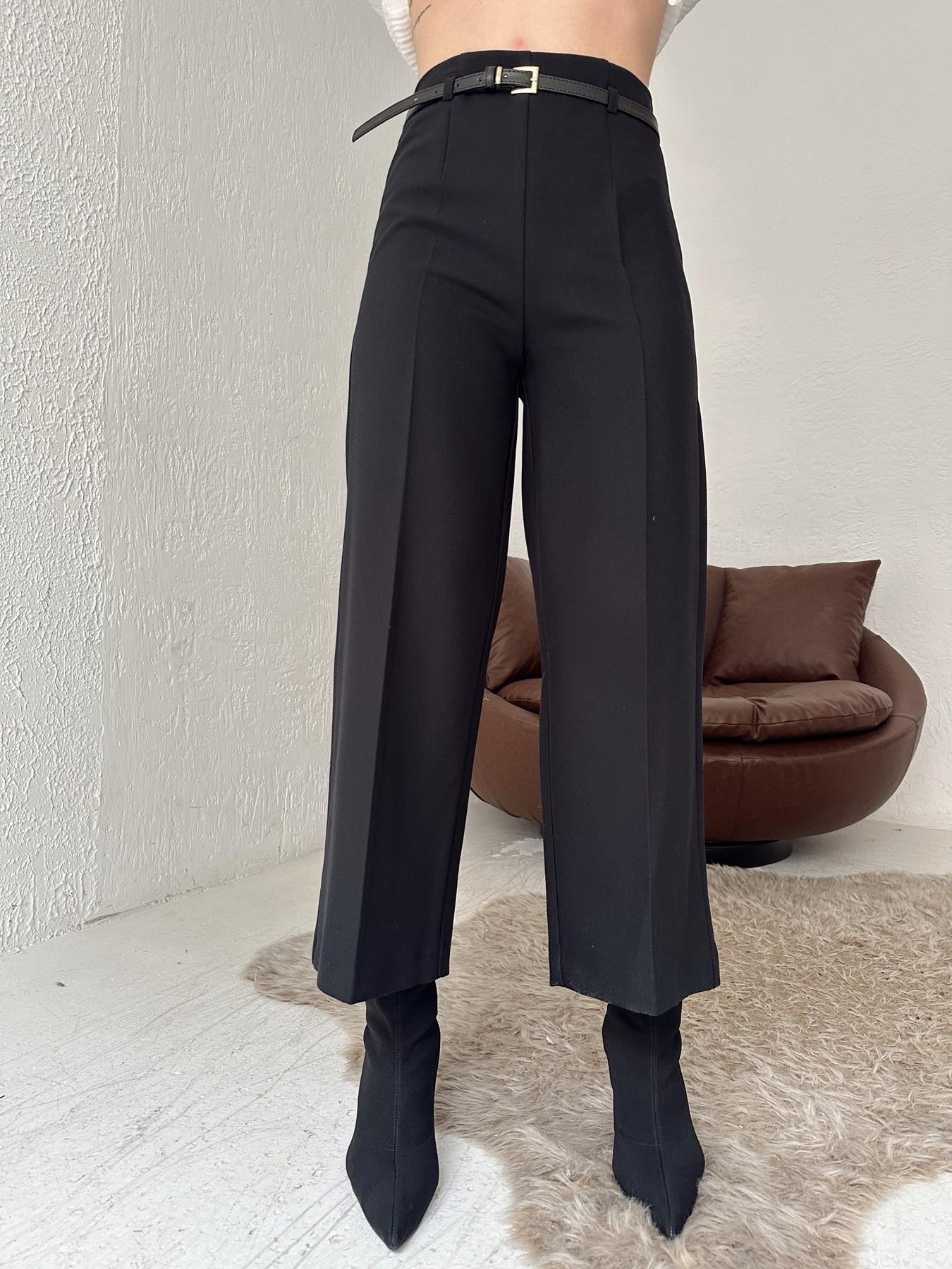 Kemerli Culotte Pantolon SİYAH