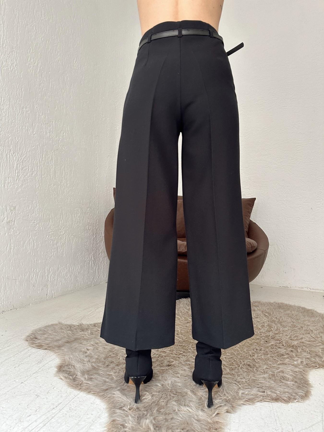 Kemerli Culotte Pantolon SİYAH