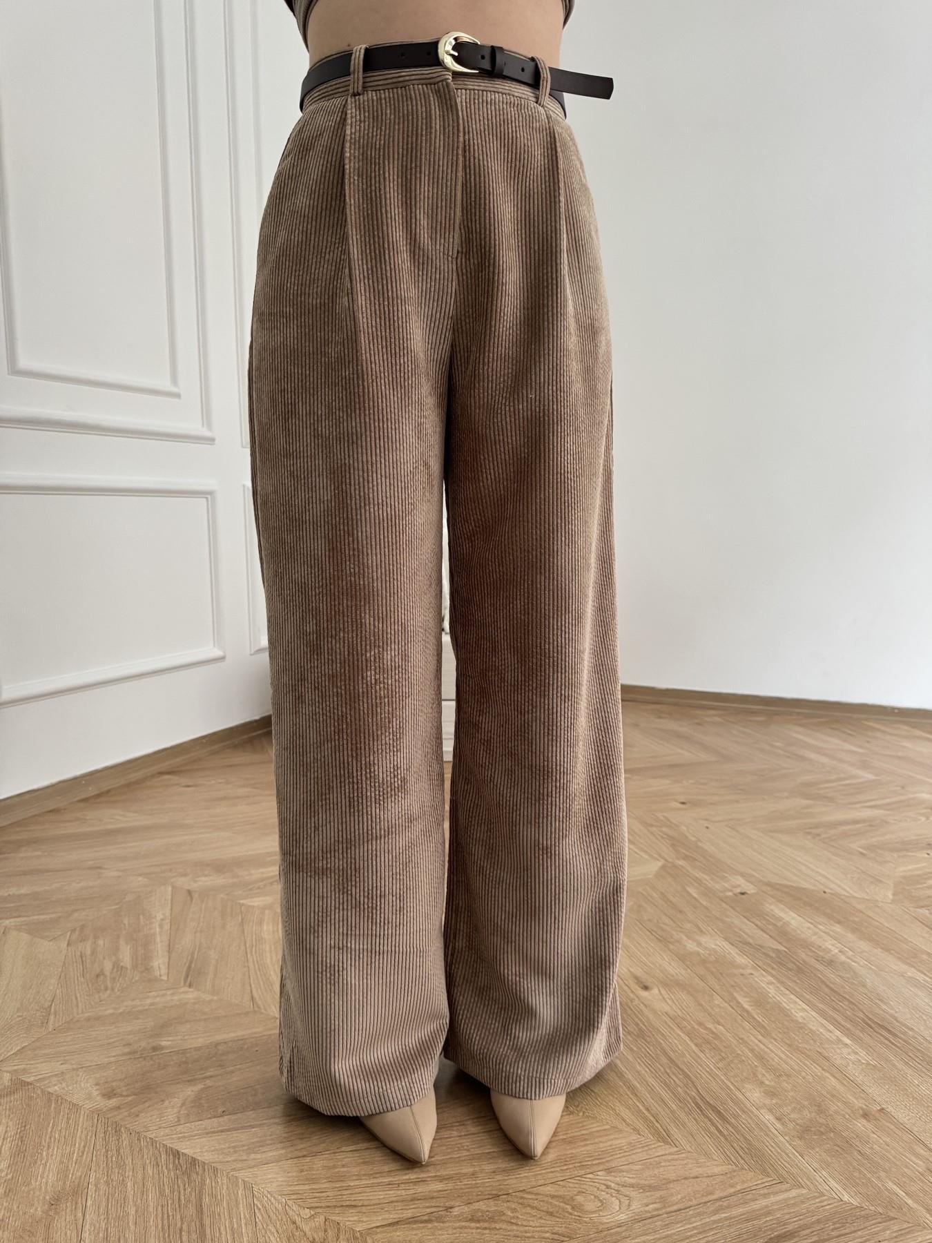 Kemerli Fitilli Pantolon Camel