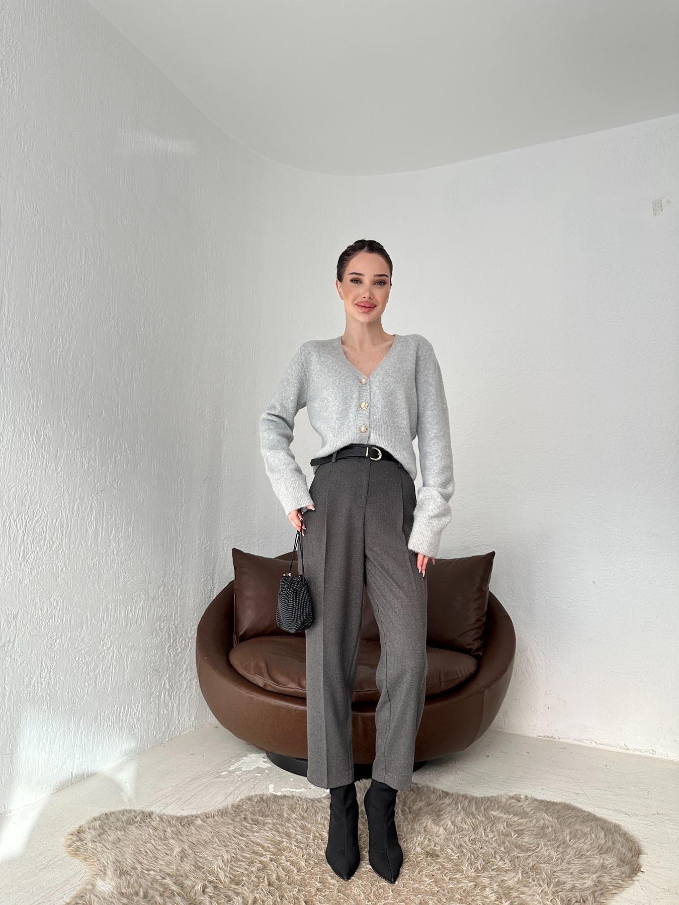 Kemerli Havuç Pantolon GRİ