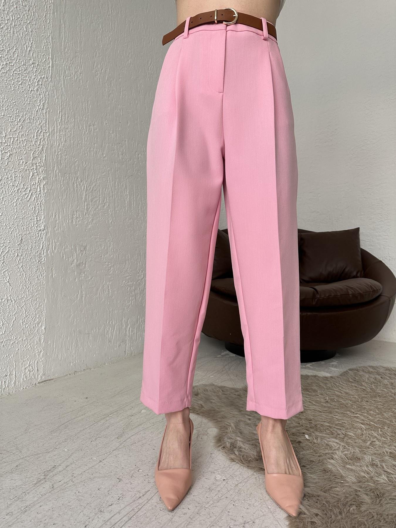 Kemerli Havuç Pantolon PEMBE