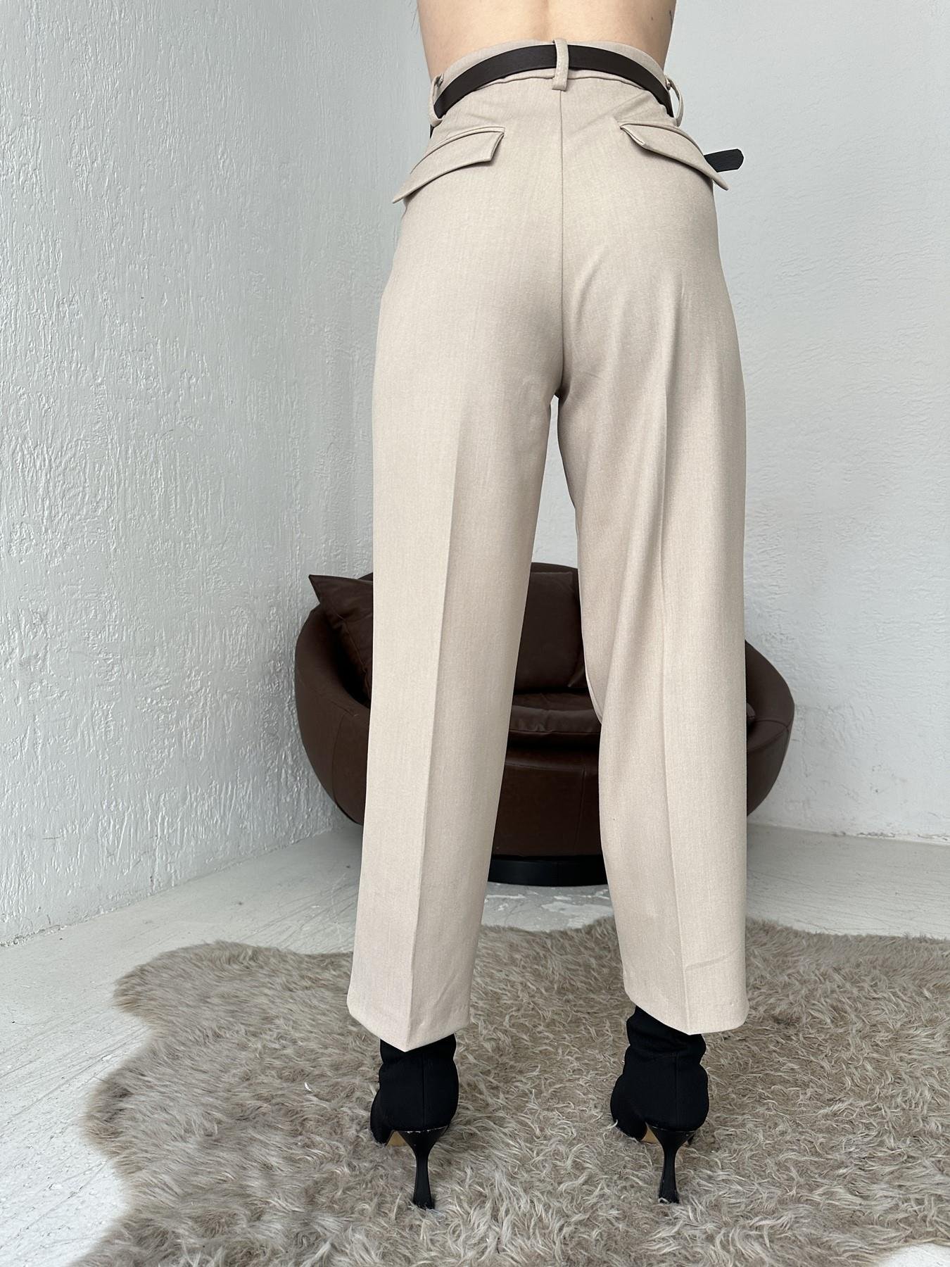 Kemerli Havuç Pantolon TAŞ