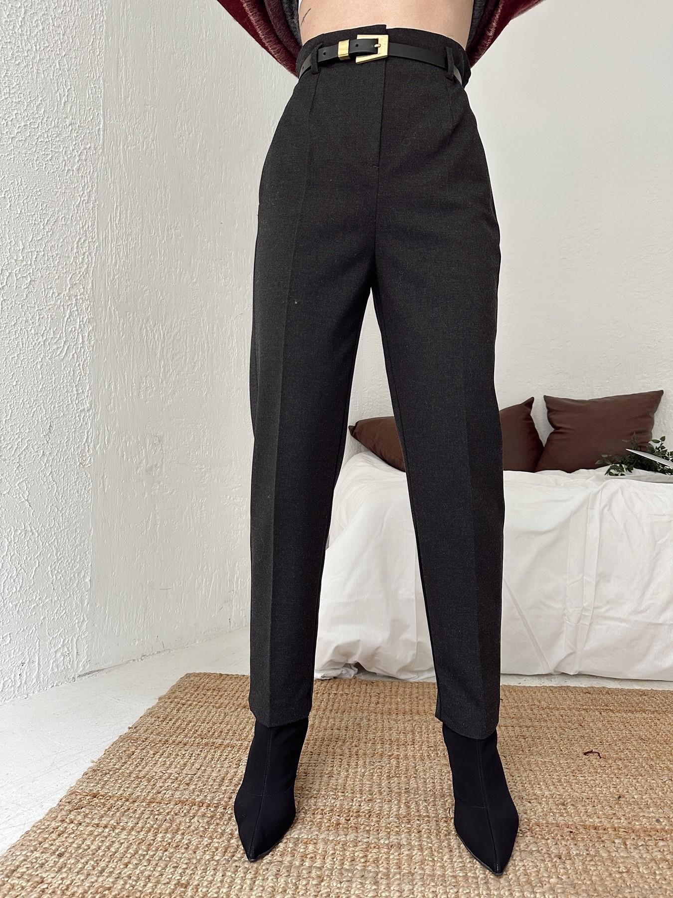 Kemerli Yüksel Bel Pantolon ANTRASİT