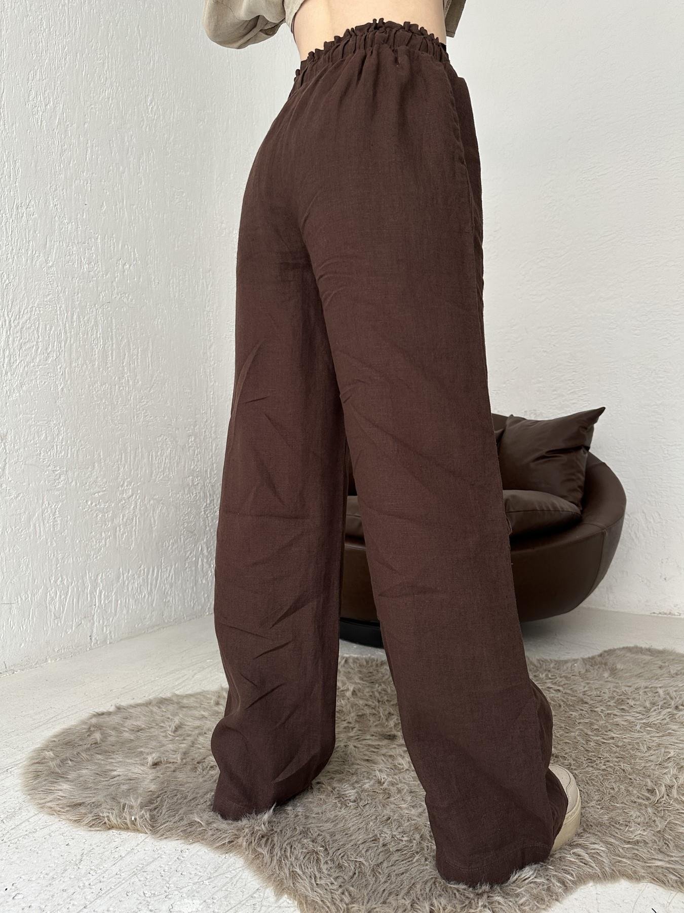 Keten Pantolon Kahve