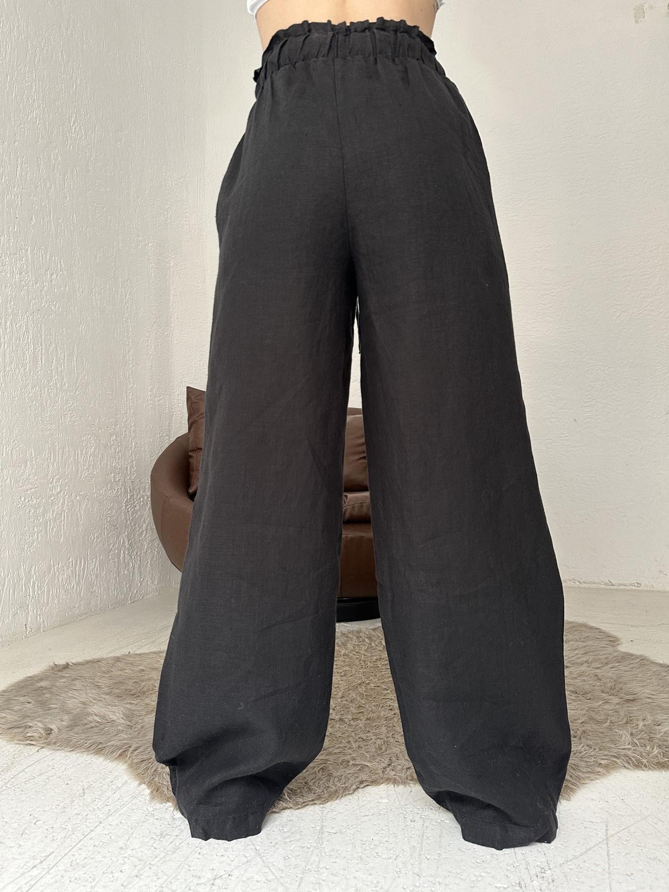 Keten Pantolon Siyah