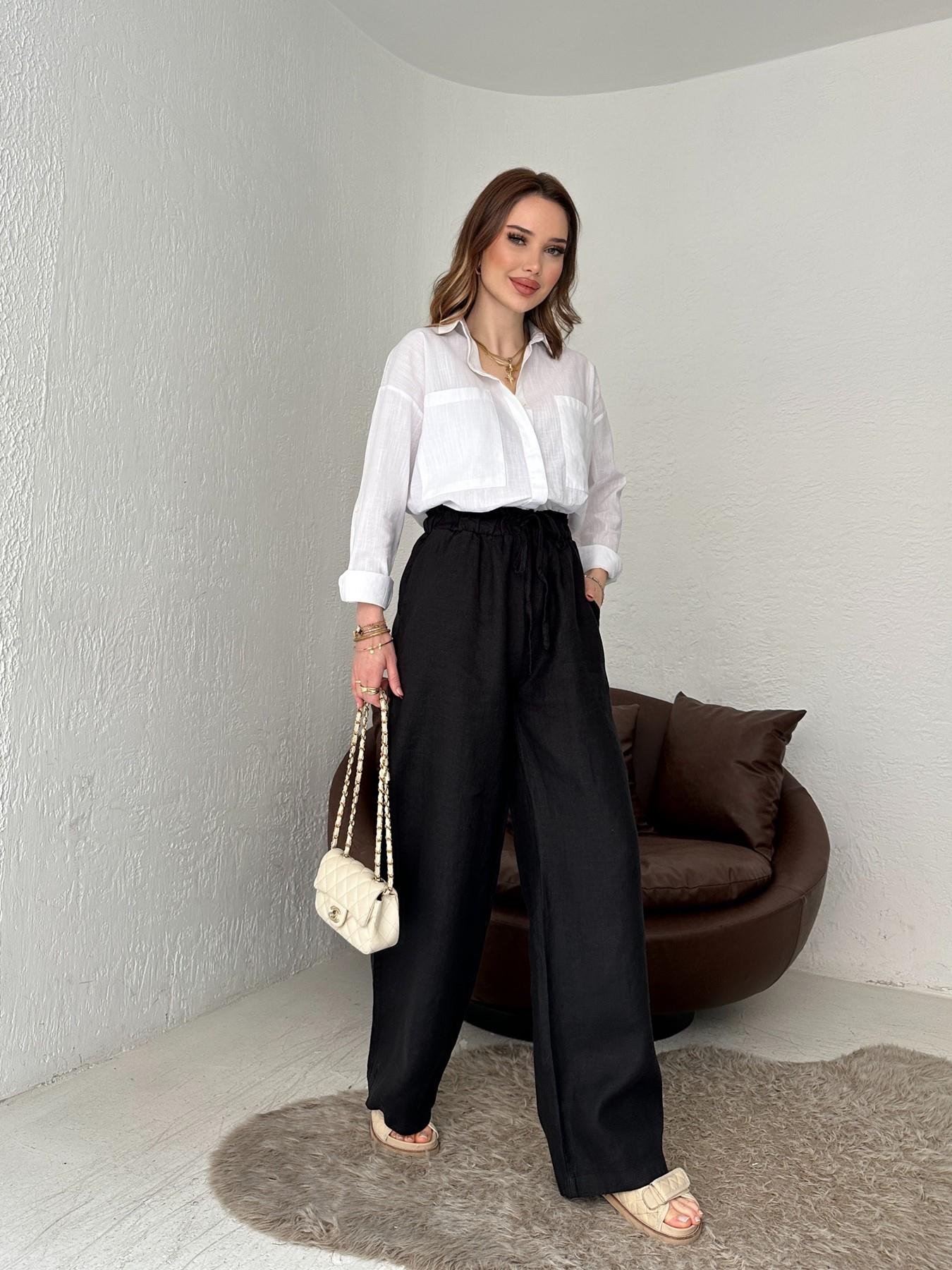 Keten Pantolon Siyah