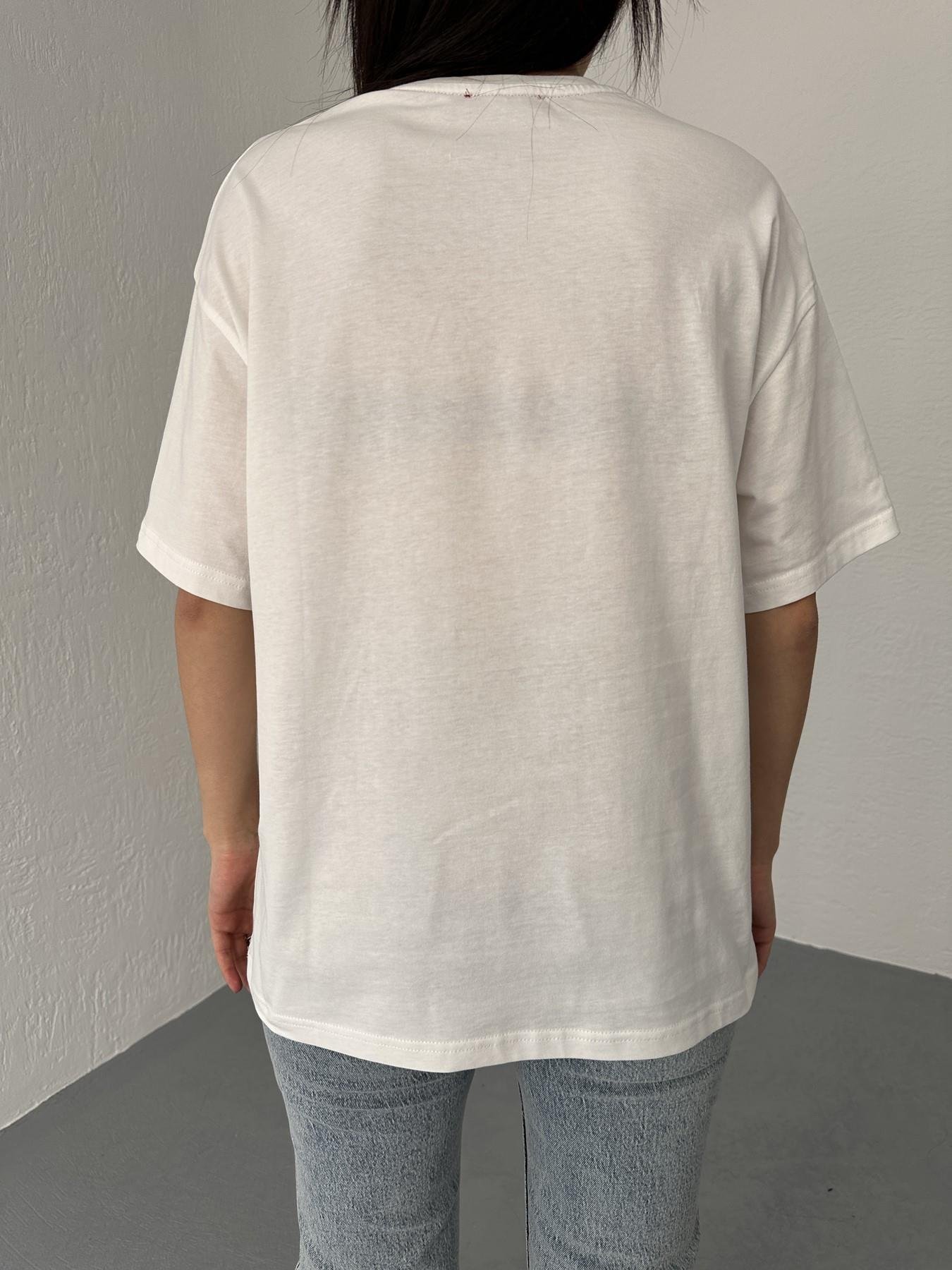 Kiraz Baskılı Tişört Ekru