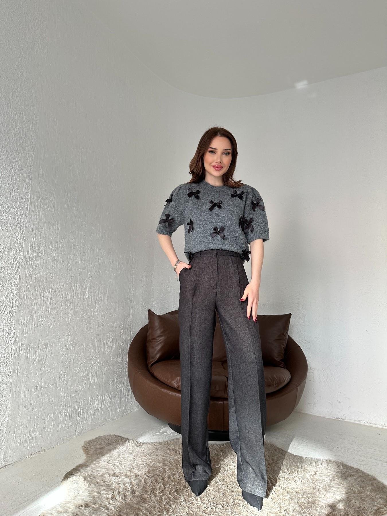 Kırçıllı Palazzo Pantolon ANTRASİT