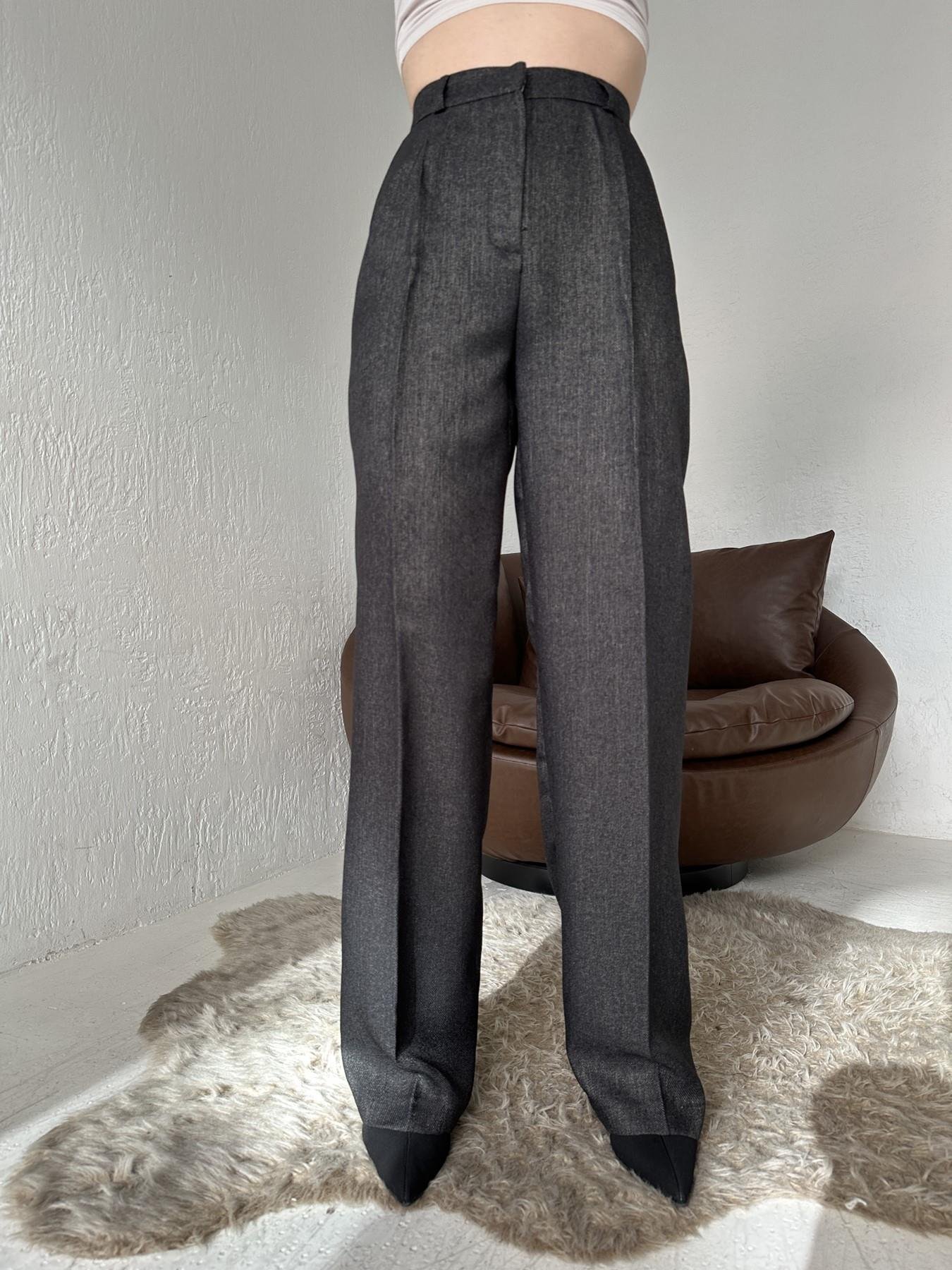 Kırçıllı Palazzo Pantolon ANTRASİT