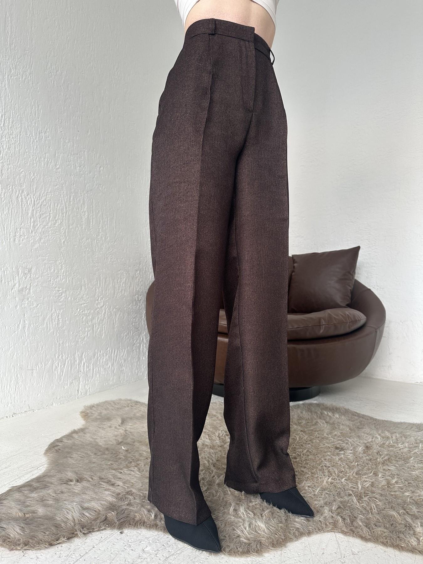 Kırçıllı Palazzo Pantolon KAHVE