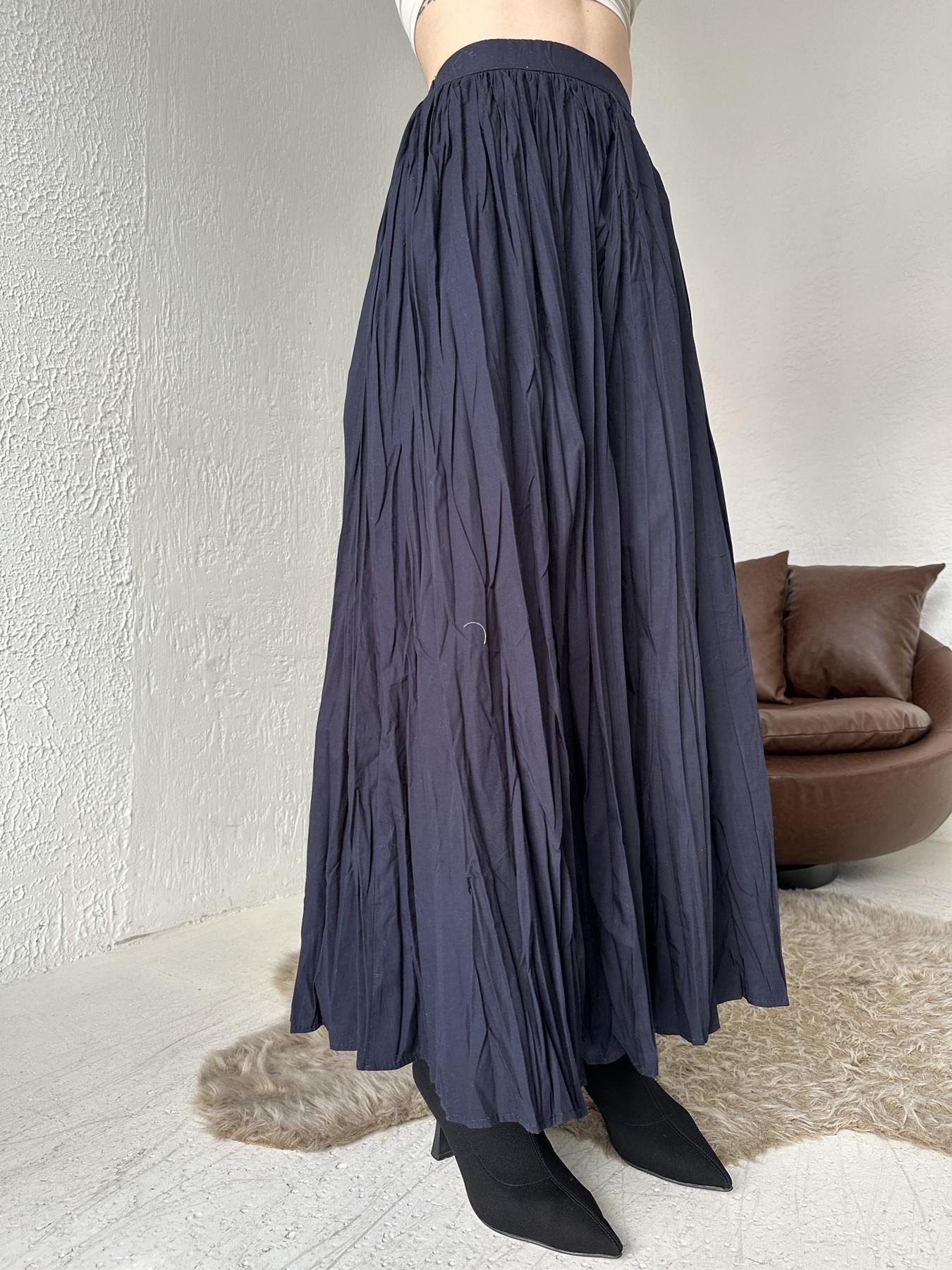 Kırışık Etek LACİVERT