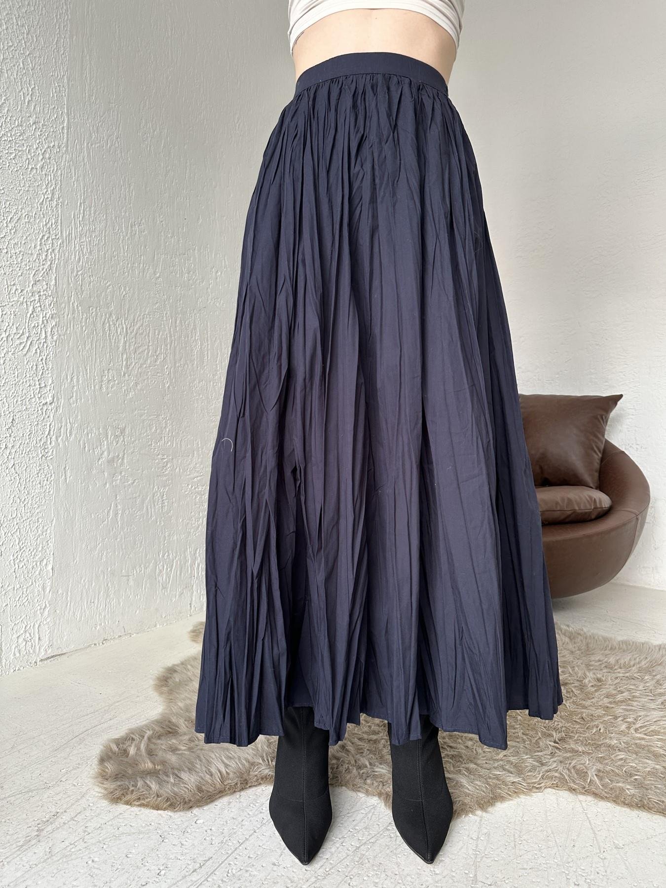 Kırışık Etek LACİVERT