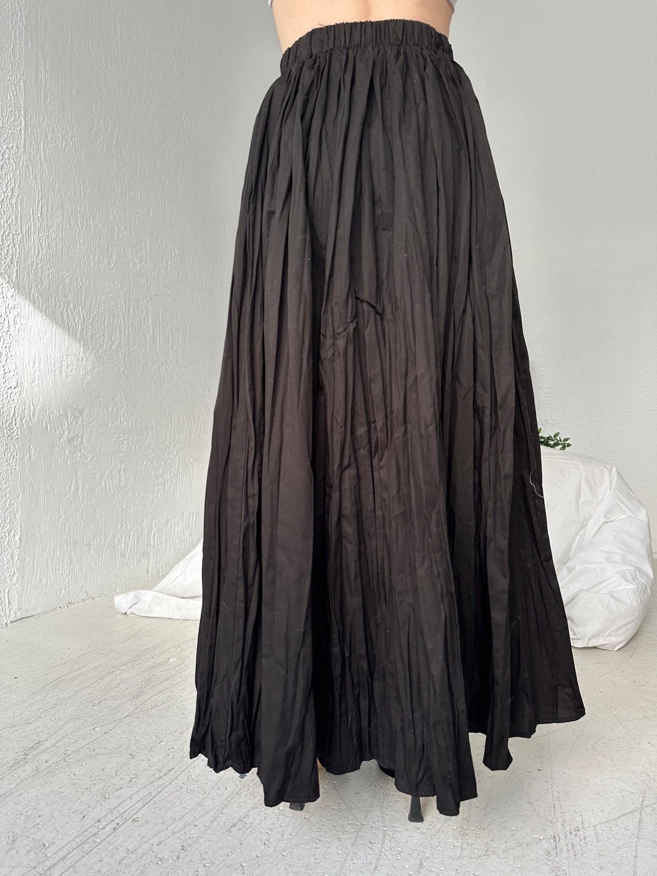 Kırışık Etek SİYAH