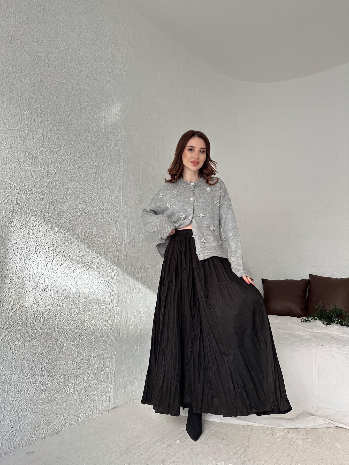 Kırışık Etek SİYAH