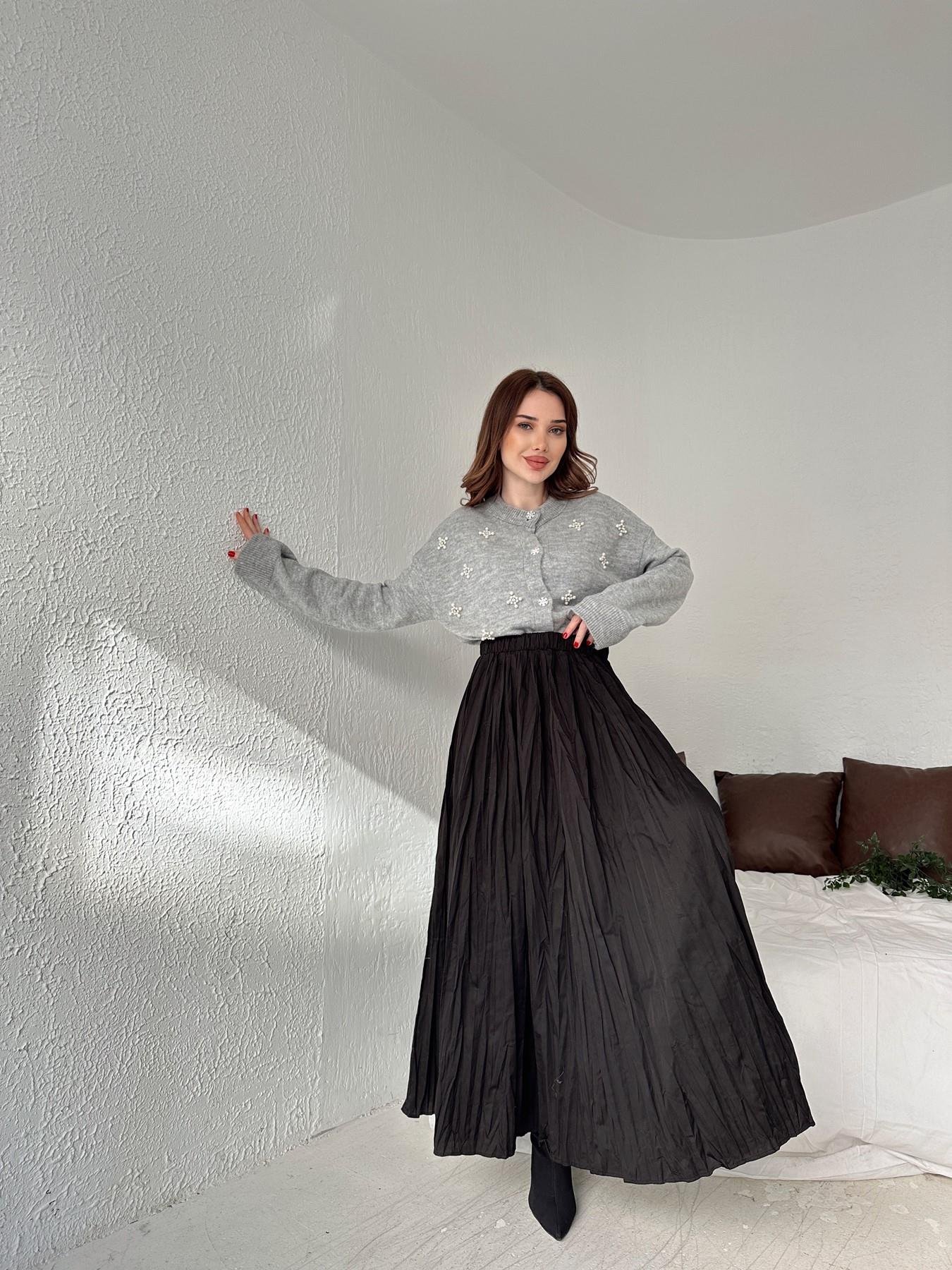 Kırışık Etek SİYAH